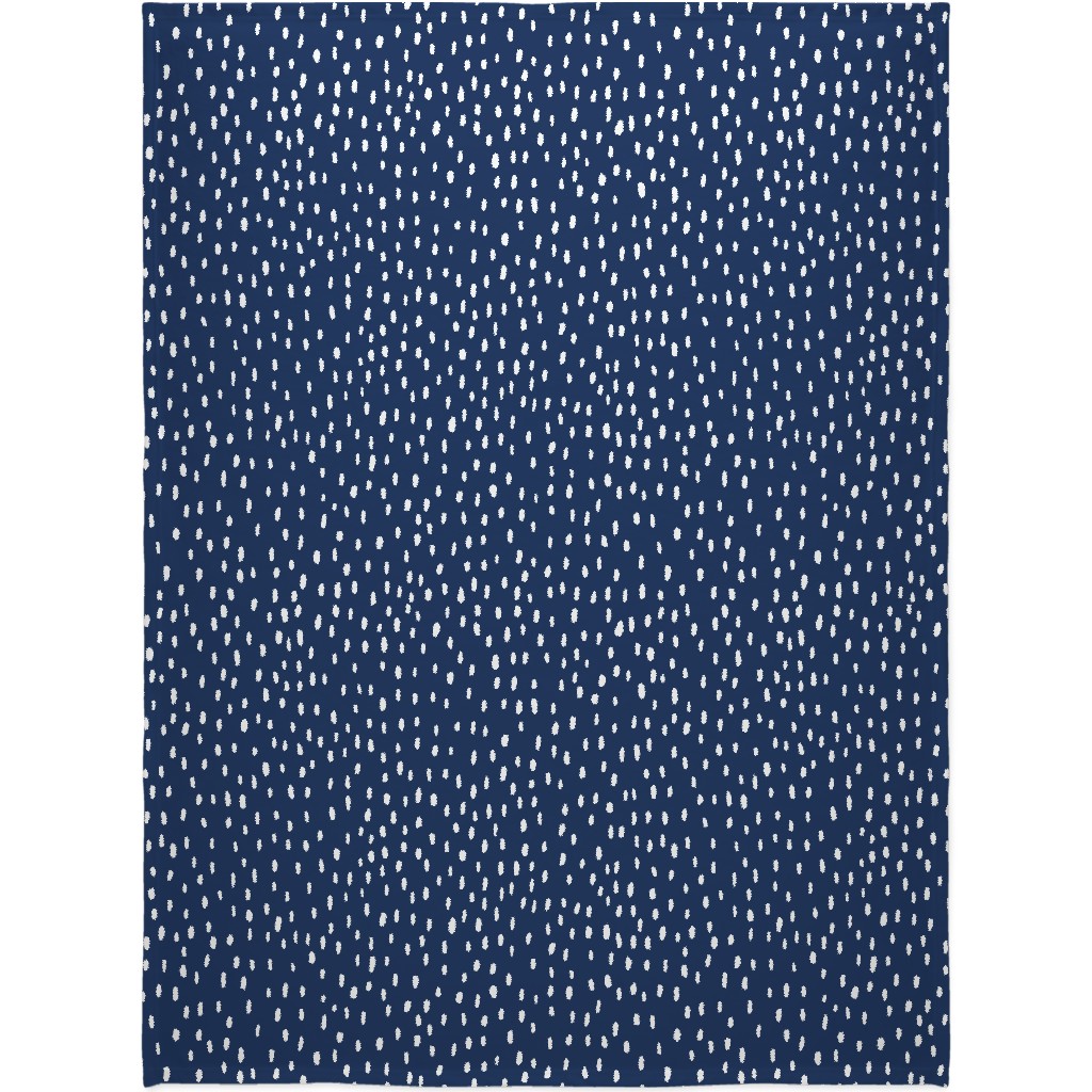 Confetti Dot - Night Blanket, Fleece, 60x80, Blue