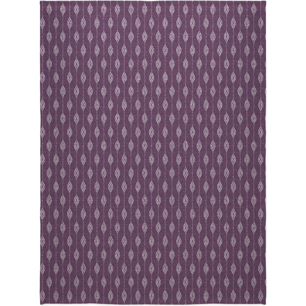 Diamant - Eggplant Blanket, Plush Fleece, 60x80, Purple, Purple