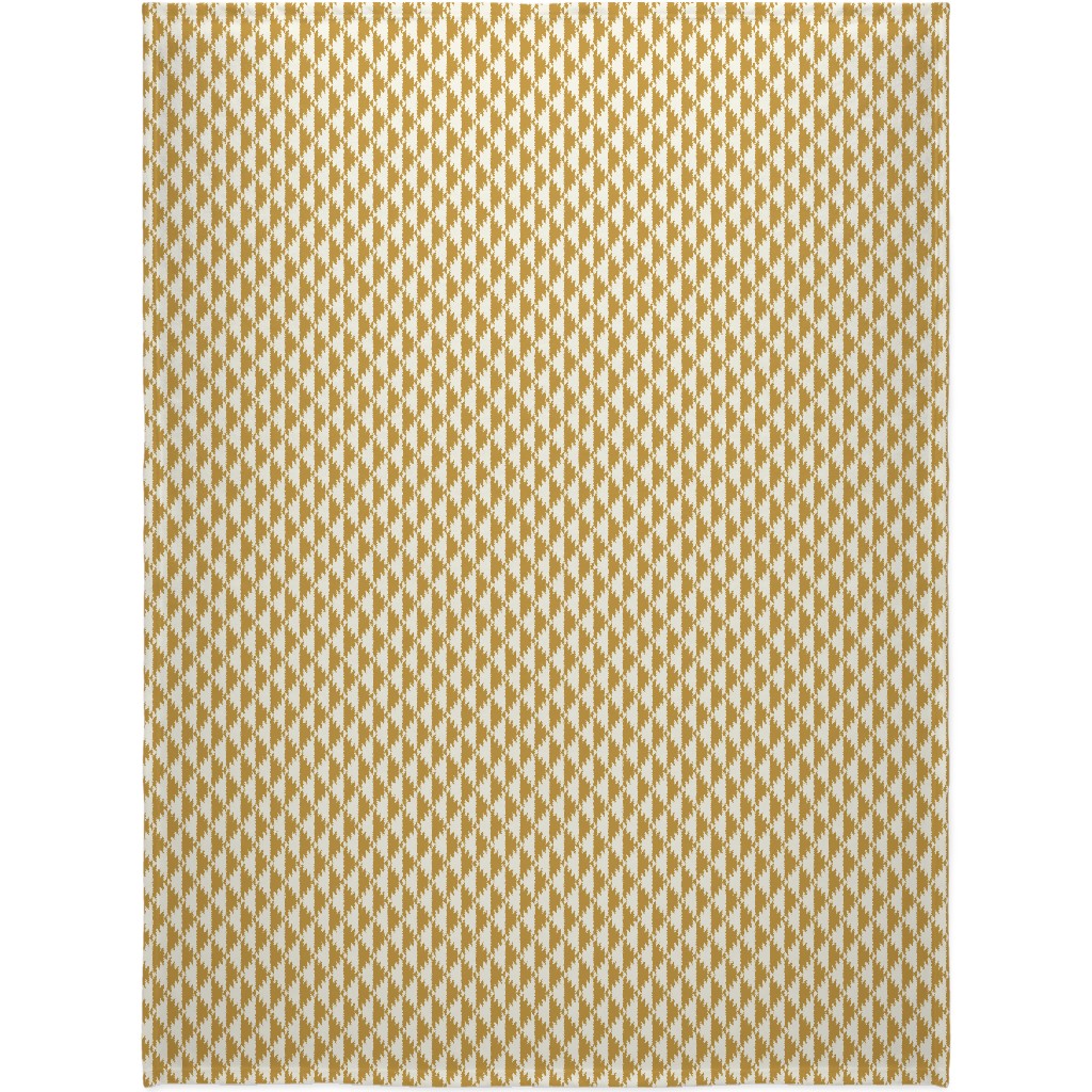 Tribal - Gold Blanket, Plush Fleece, 60x80, Yellow, Classic Yellow