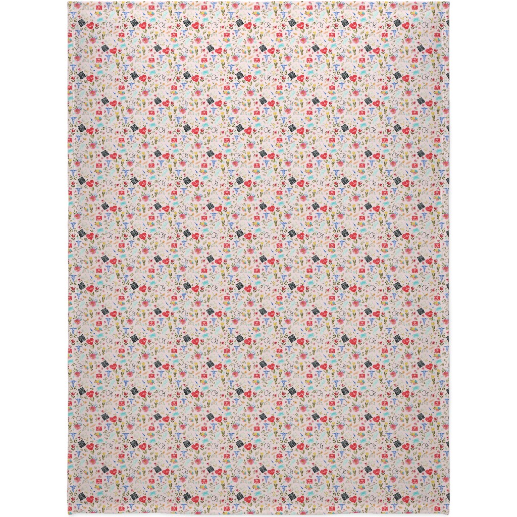 Love To Care Blanket, Plush Fleece, 60x80, Pink