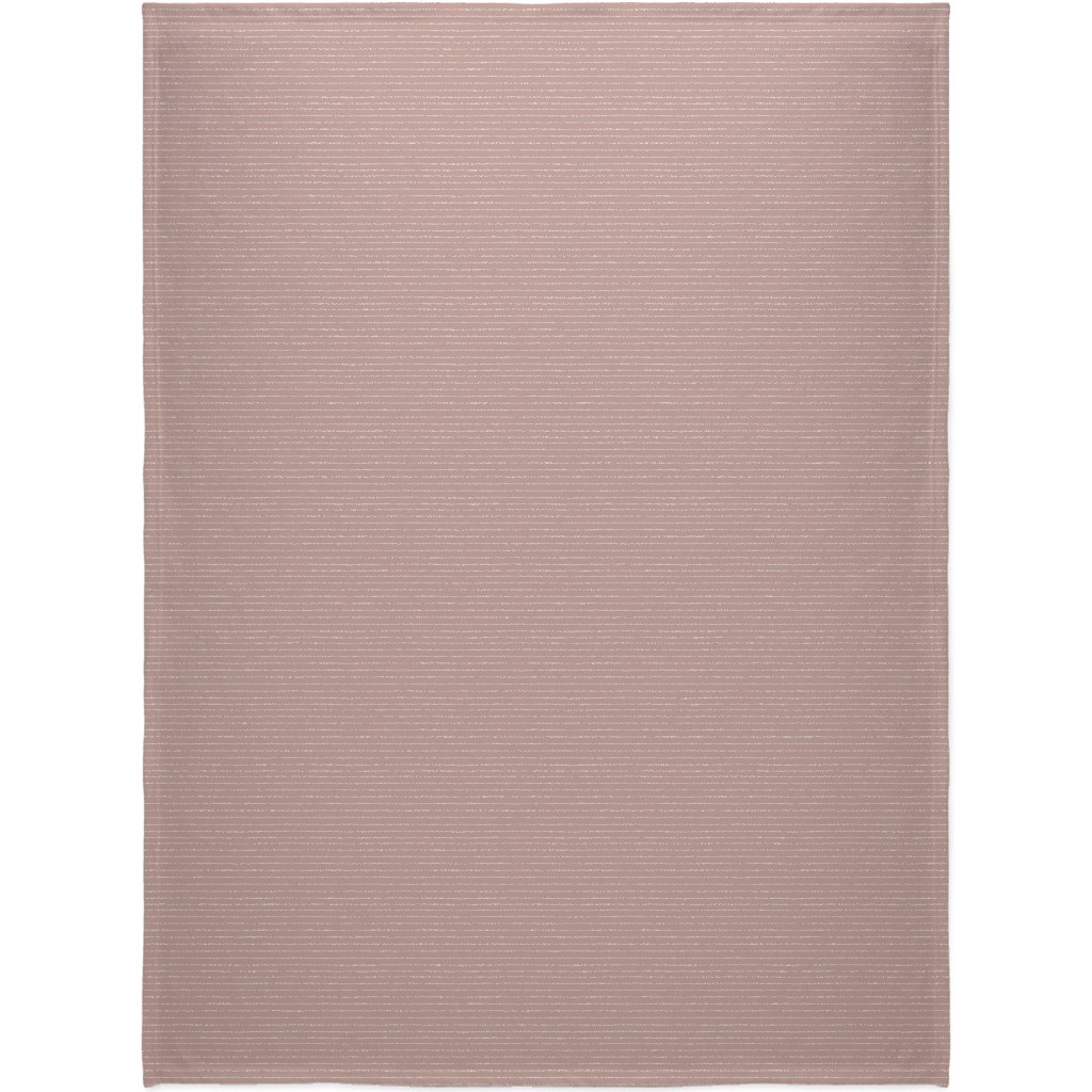 Bone Stripes Blanket, Plush Fleece, 60x80, Pink