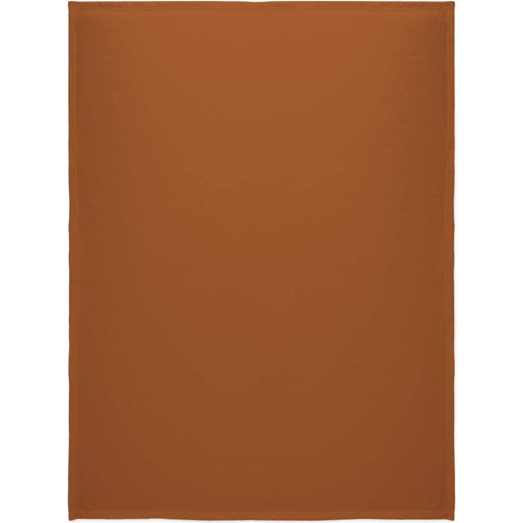 Soild Copper Blanket, Plush Fleece, 60x80, Orange
