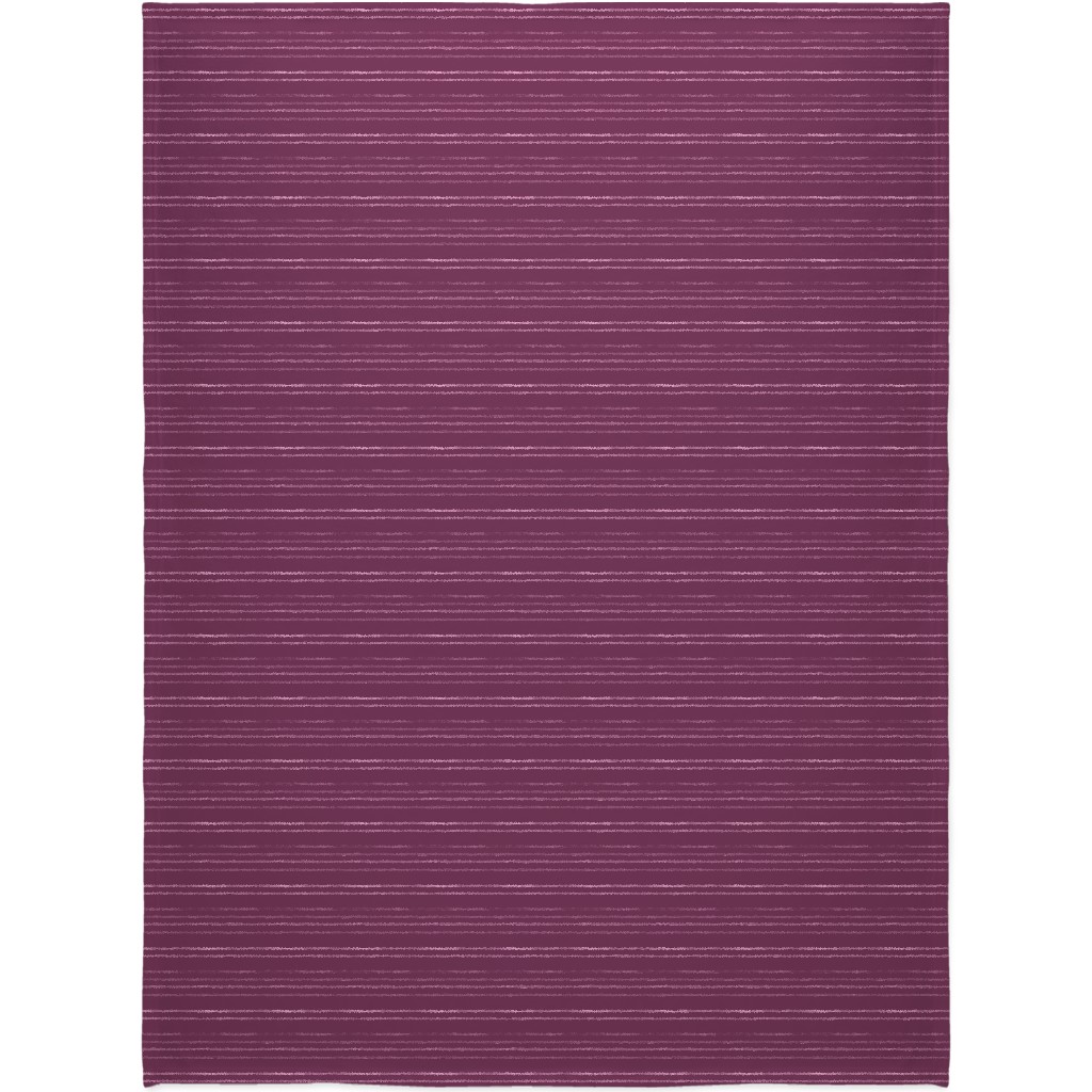 Take Flight Stripe - Rasberry Blanket, Plush Fleece, 60x80, Purple, Purple