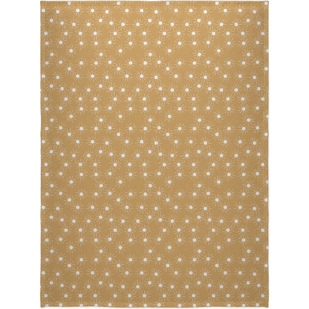 Summer Sunshine - Mustard Yellow Blanket, Plush Fleece, 60x80, Yellow, Classic Yellow
