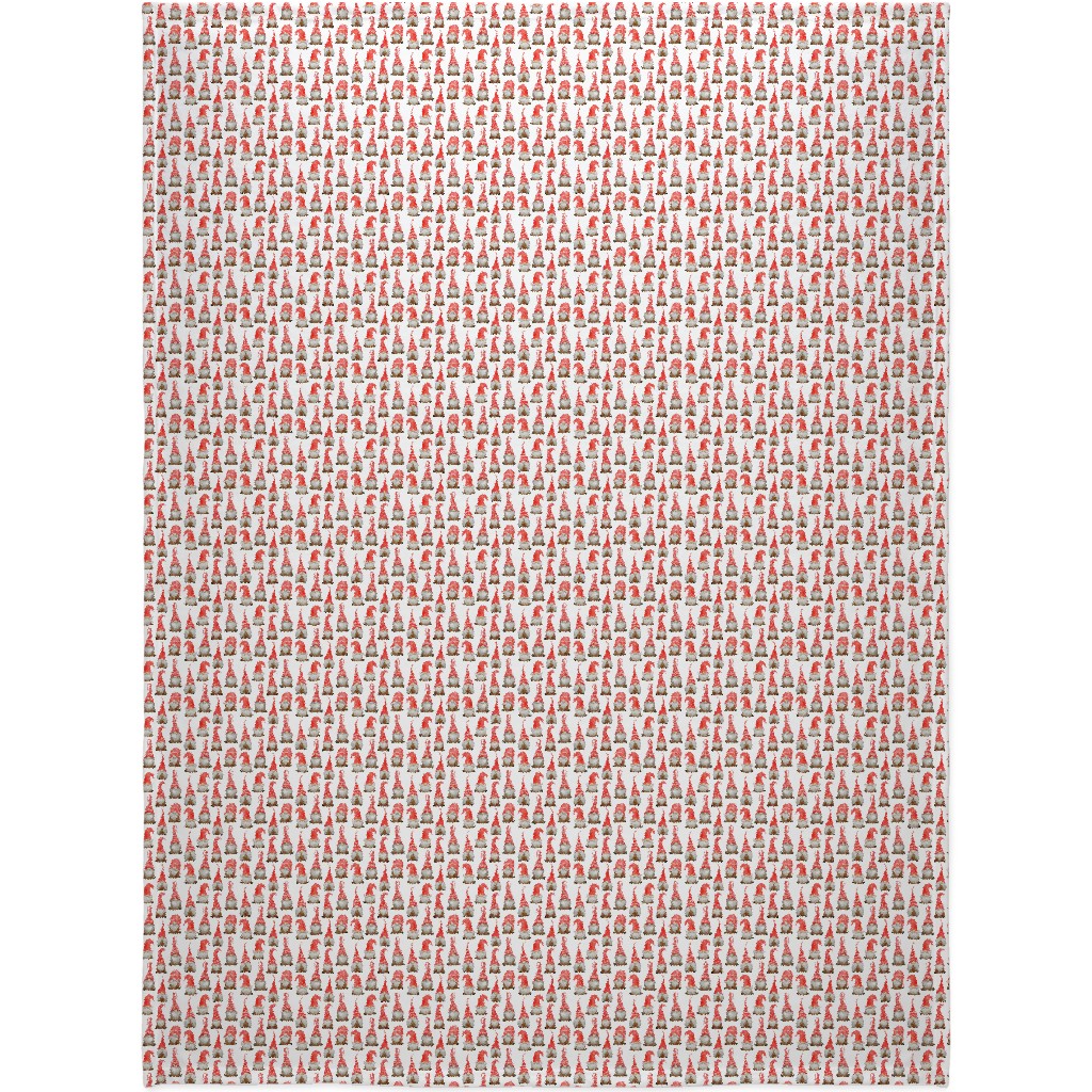 My Gnomes Blanket, Sherpa, 60x80, Red, Pearl