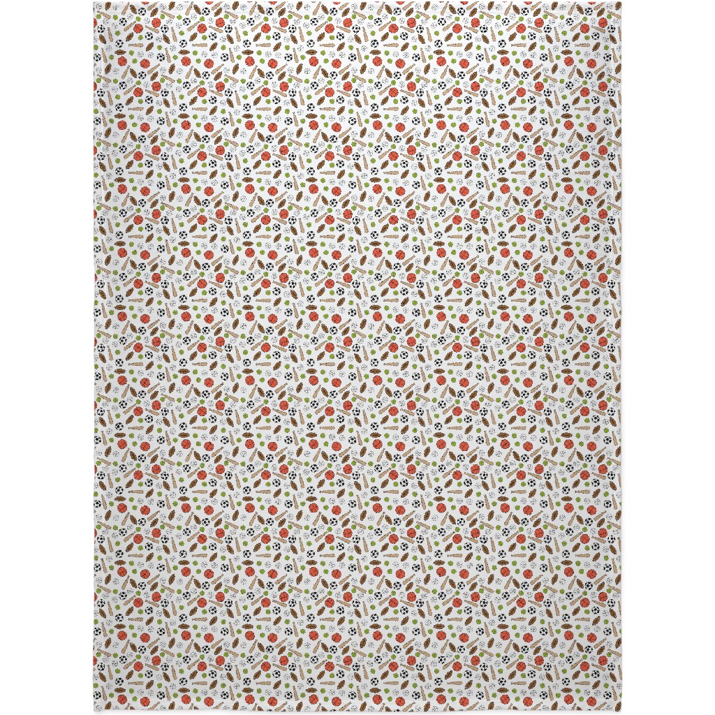 Sports - Multicolor Blanket, Sherpa, 60x80, Multicolor