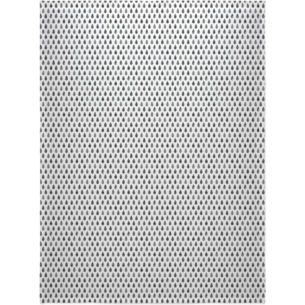 Drops Blanket, Sherpa, 60x80, Gray, Fog