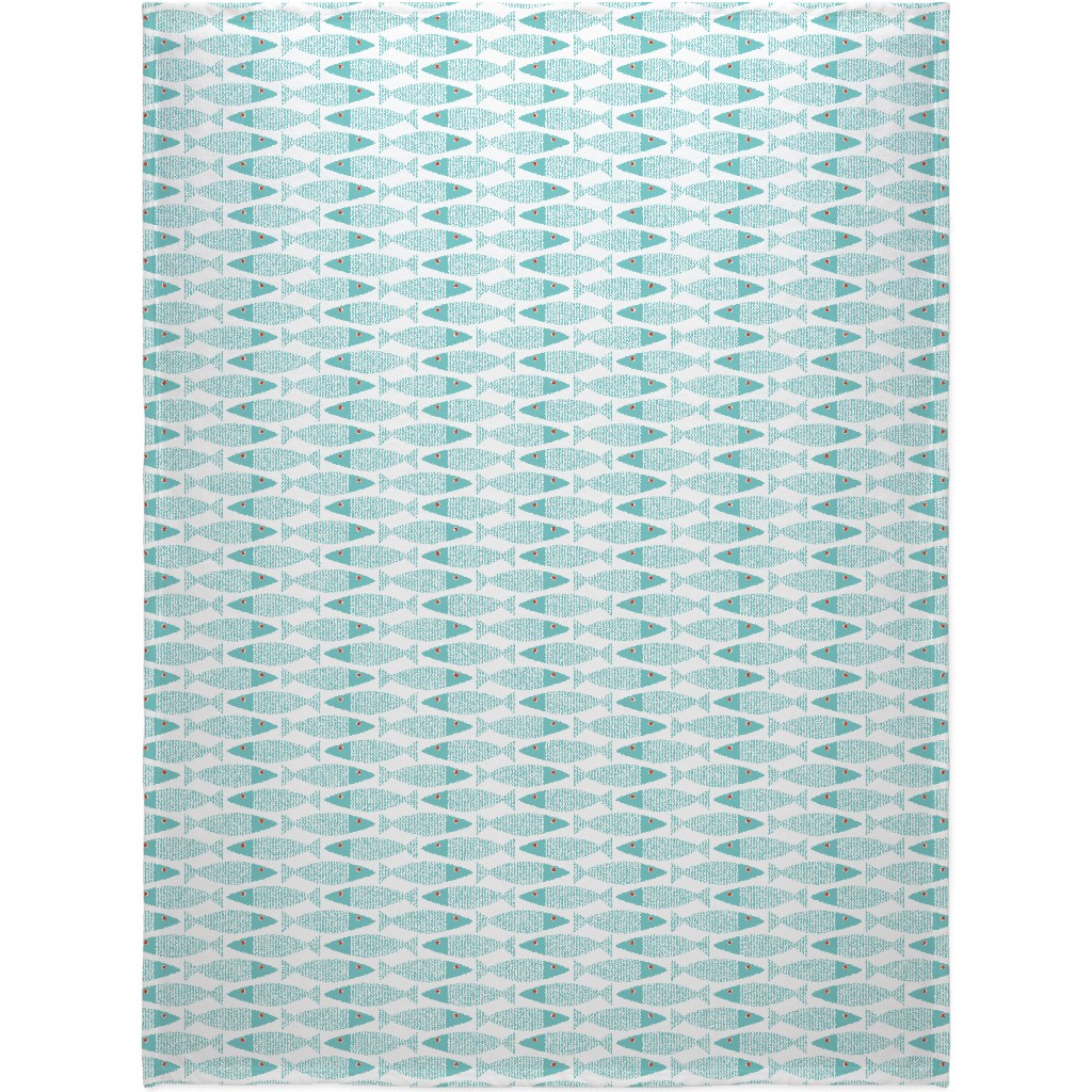 Wavy Bass Blanket, Sherpa, 60x80, Blue, Dove Gray