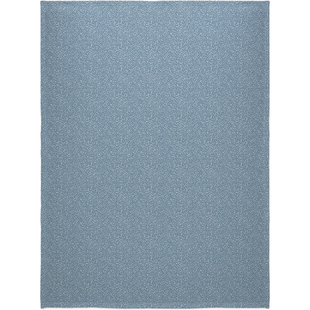 Arctic Thaw - Dark Grey Blanket, Sherpa, 60x80, Blue