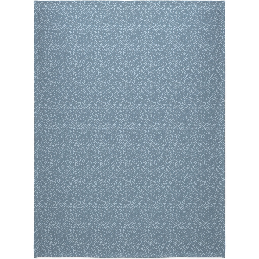 Arctic Thaw - Dark Grey Blanket, Sherpa, 60x80, Blue, True Blue