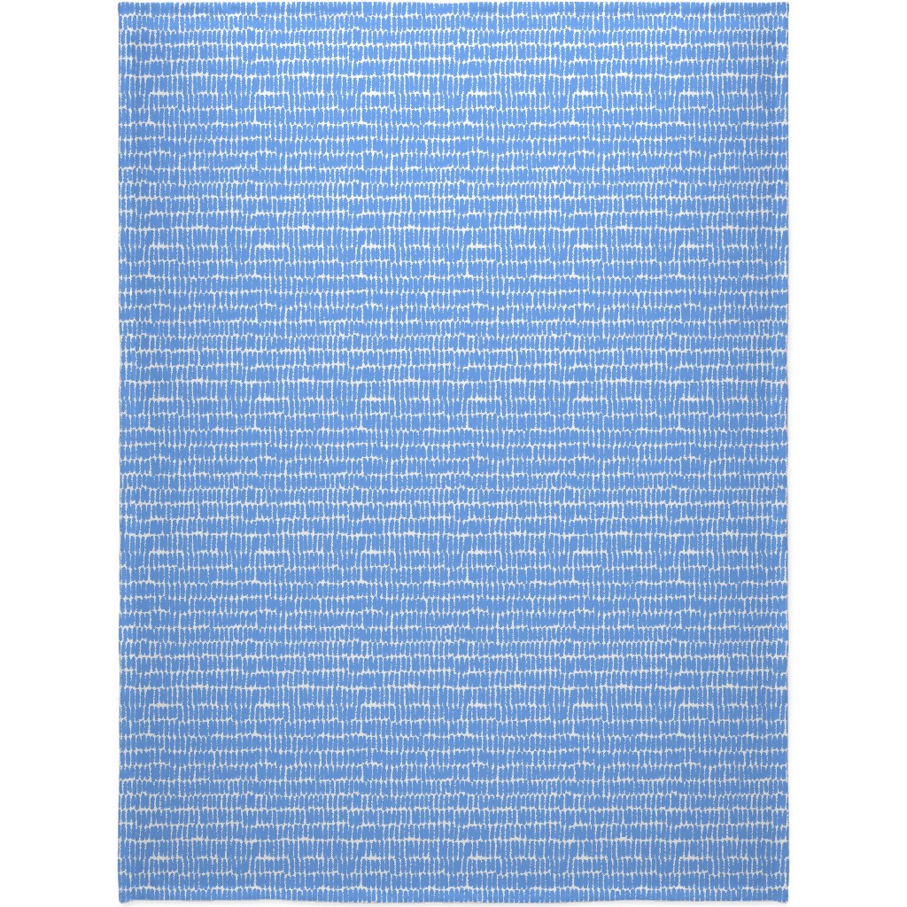 Hatches Blanket, Sherpa, 60x80, Blue, Periwinkle