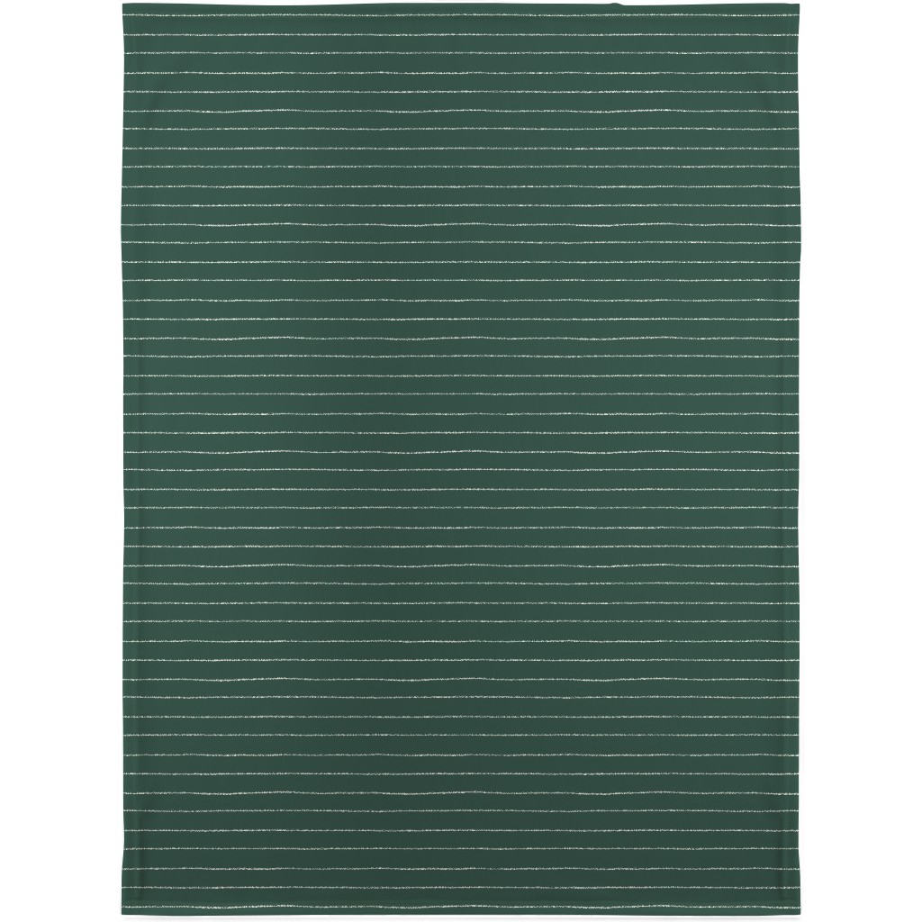 Christmas Stripes Blanket, Fleece, 30x40, Green