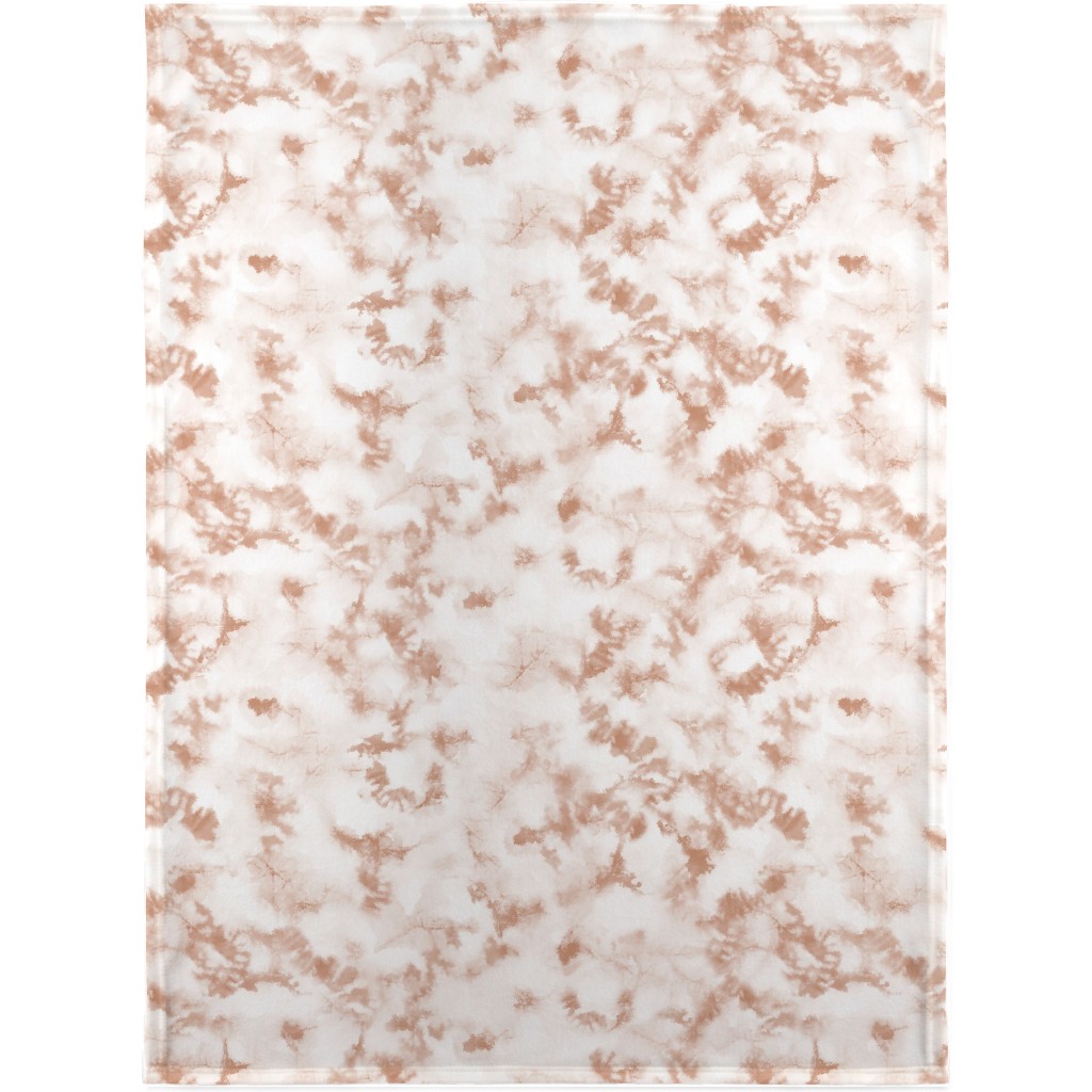 Inked Tie Dye Blanket, Fleece, 30x40, Beige, Pearl