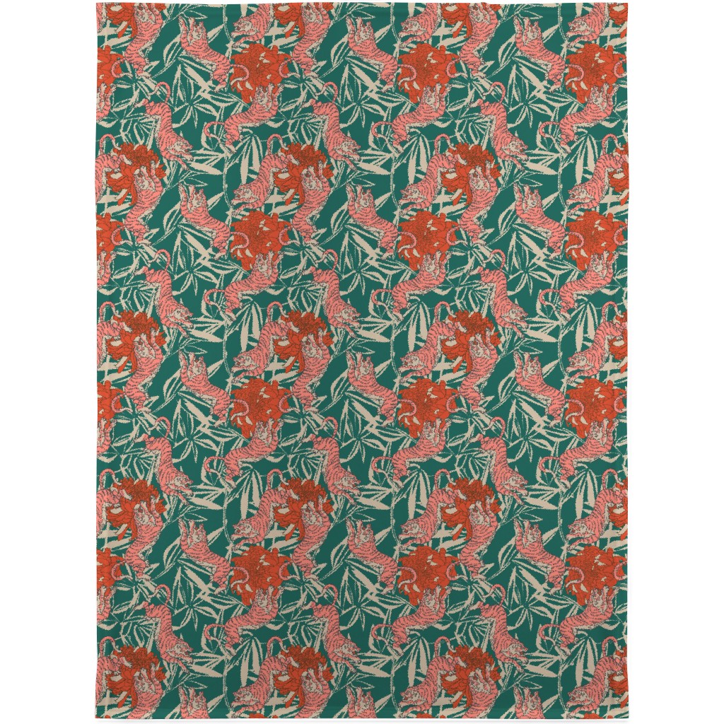 Bengal Kuma Tiger - Multi Blanket, Fleece, 30x40, Multicolor