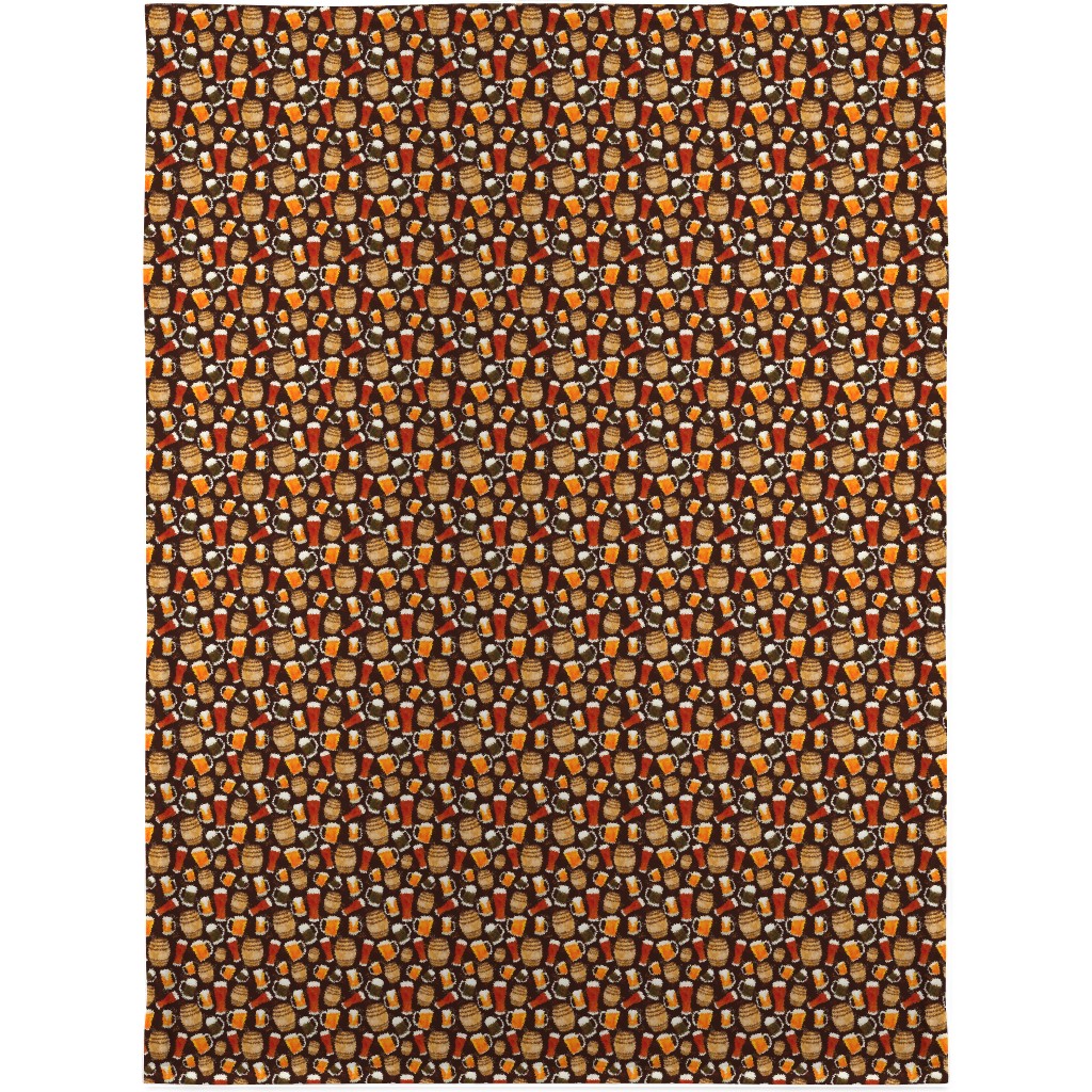 Beer Home Brew - Brown Blanket, Fleece, 30x40, Multicolor