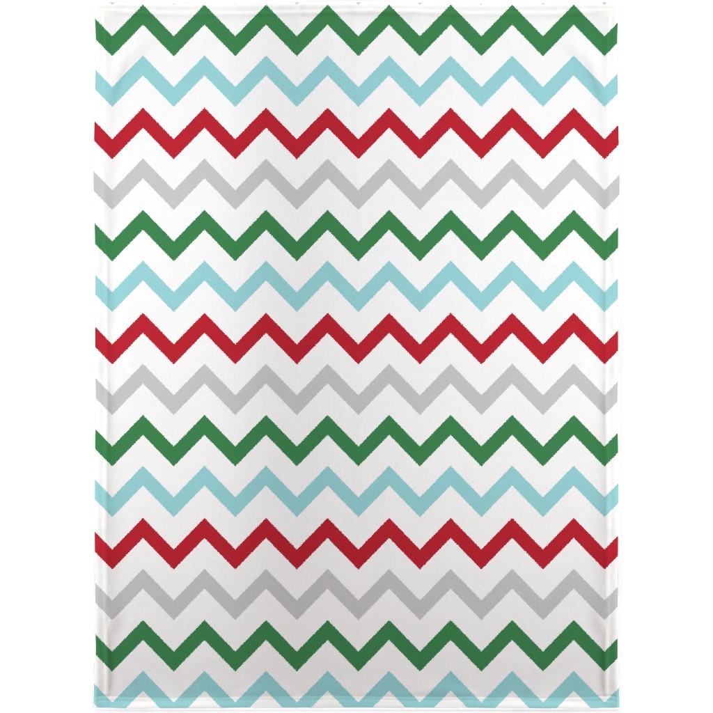 Christmas Wish Chevron - Multi Blanket, Fleece, 30x40, Multicolor