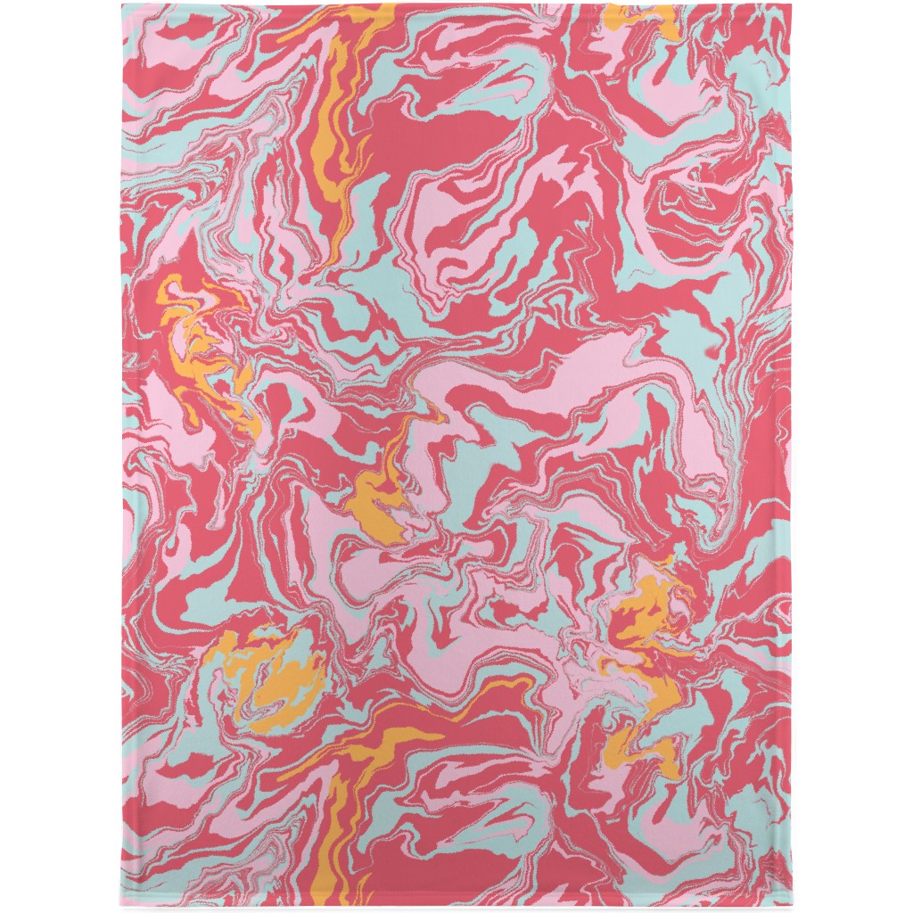 Marmor Blanket, Fleece, 30x40, Pink, Faded Rose