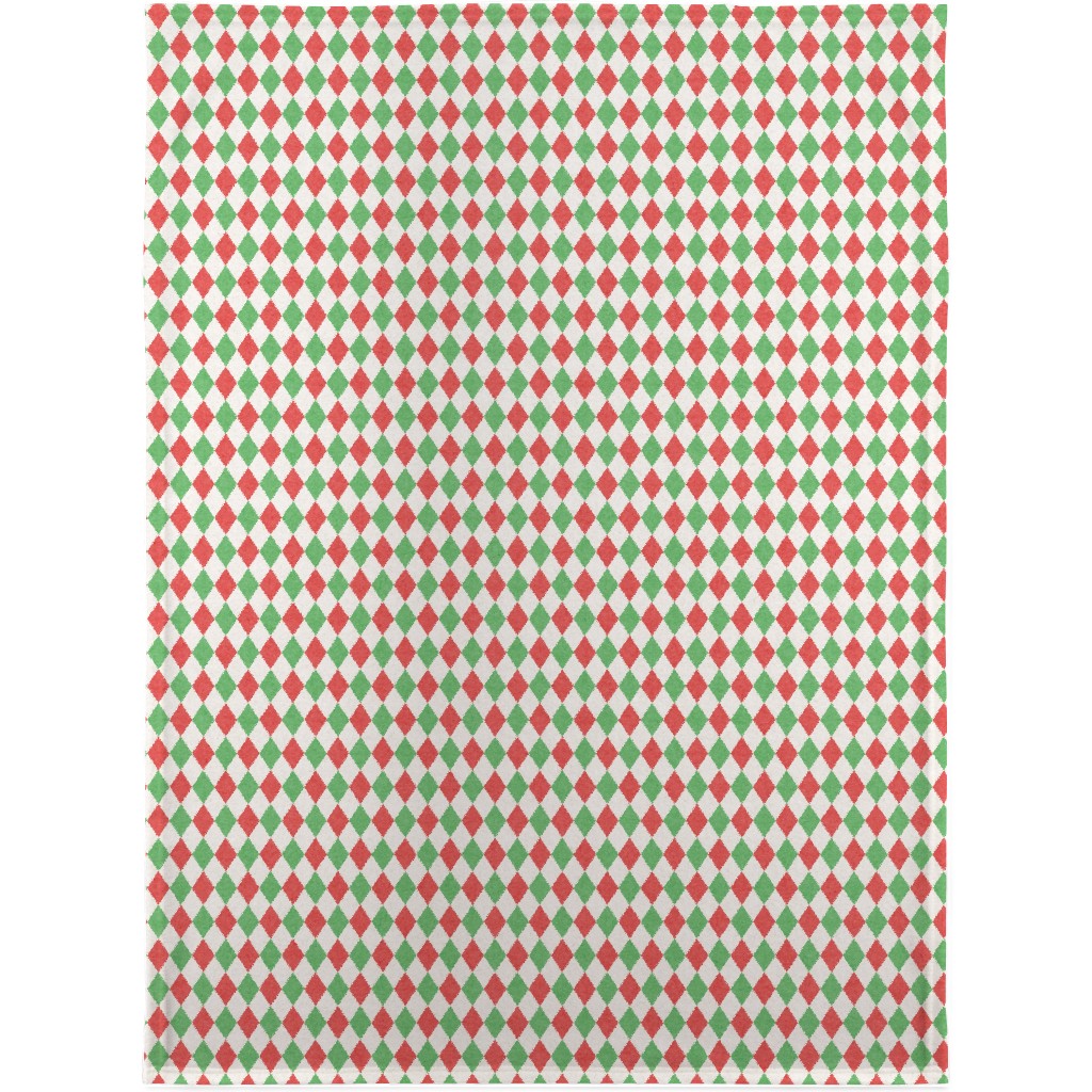 Christmas Diamonds Blanket, Fleece, 30x40, Multicolor