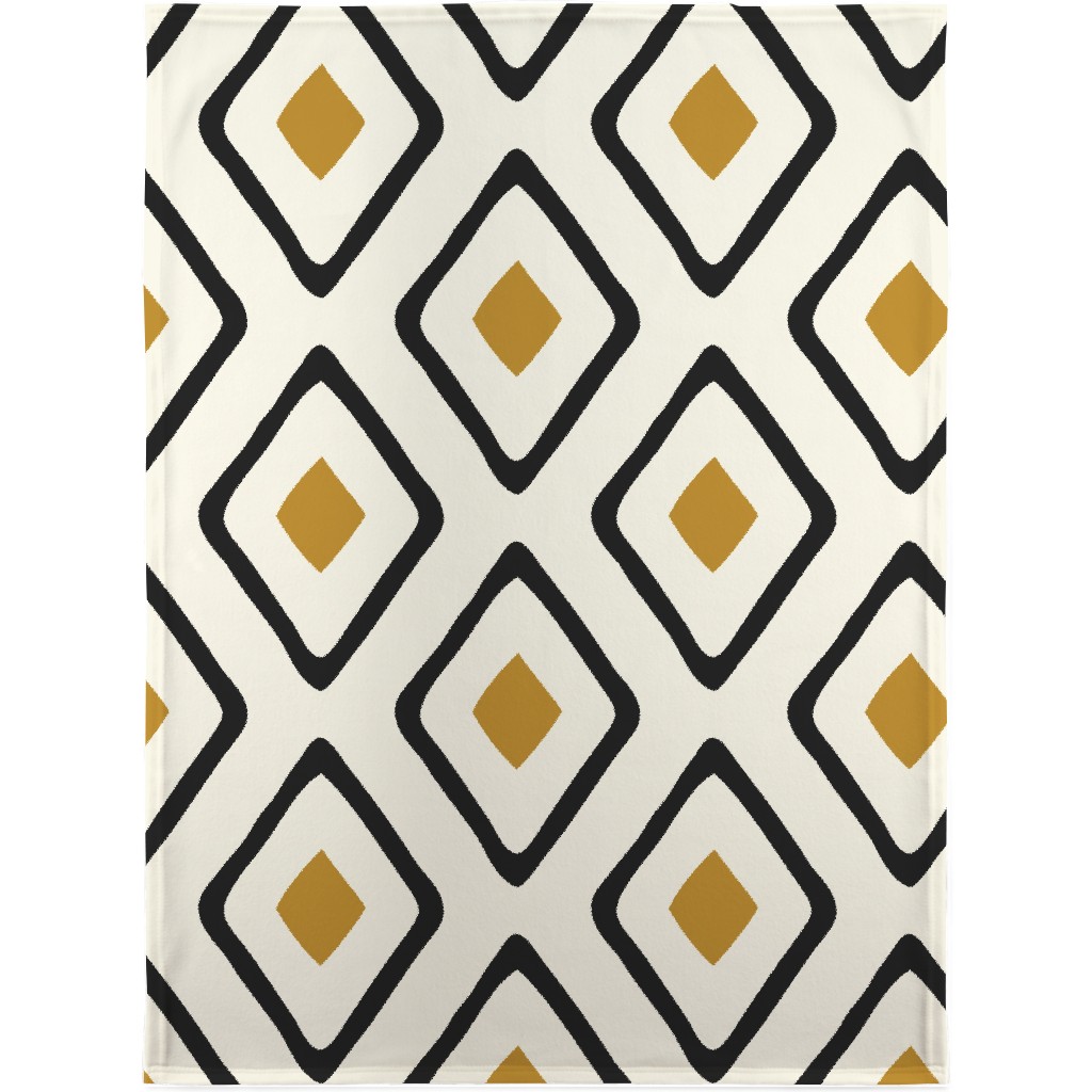 Diamond in Diamond - Neutral Blanket, Fleece, 30x40, Beige, Pearl
