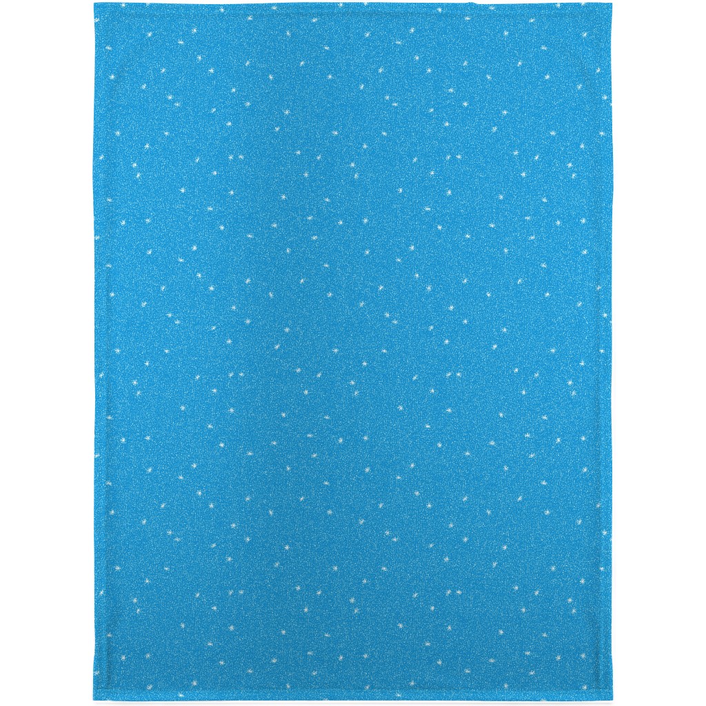 Holiday Hygge Snowflakes Blanket, Fleece, 30x40, Blue