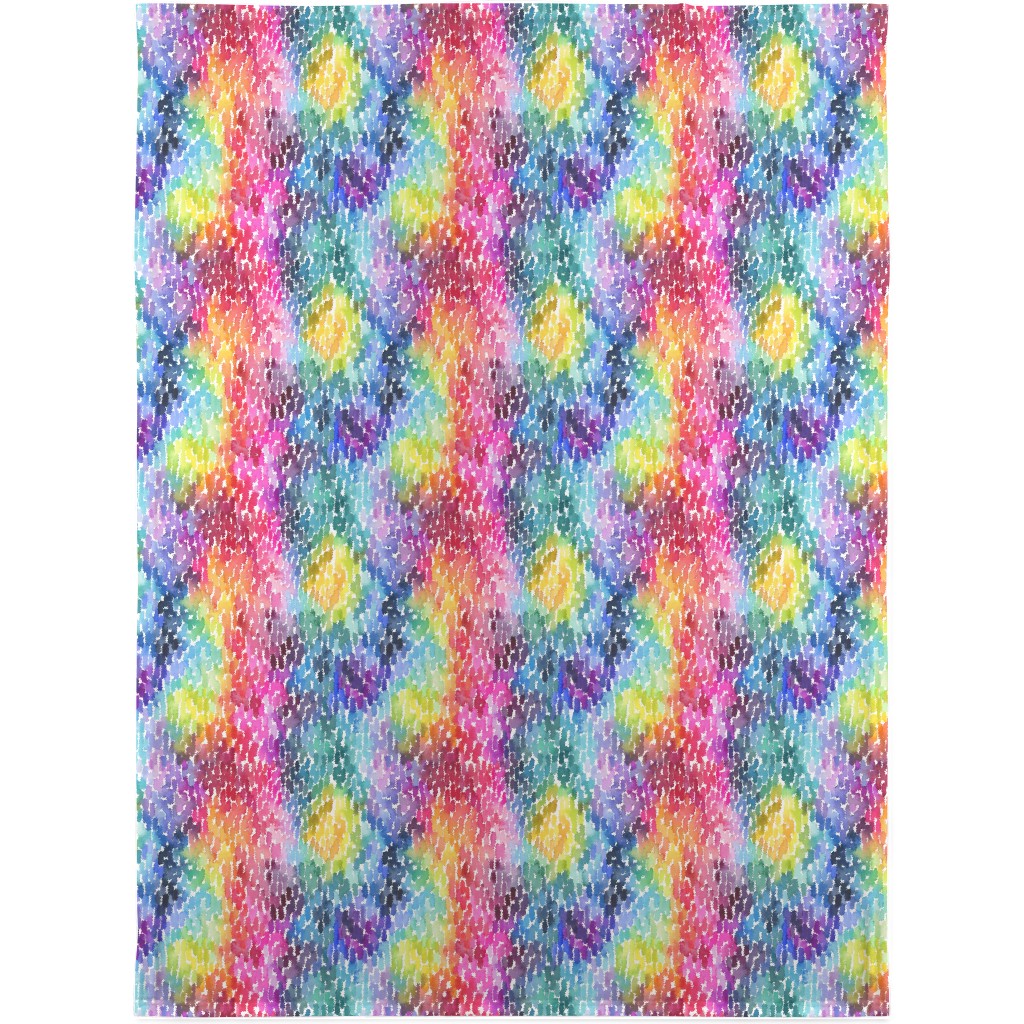 Watercolor Marks - Multi Blanket, Fleece, 30x40, Multicolor