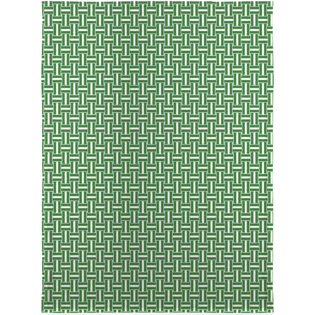 Chaise Lounge - Green Blanket, Fleece, 30x40, Green, Classic Green