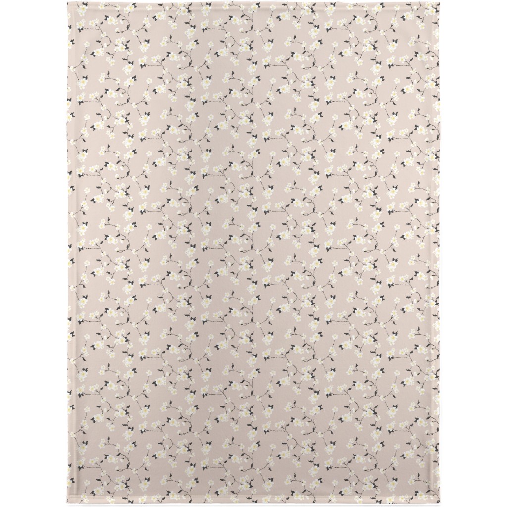 Climbing Flower - Pink Blanket, Fleece, 30x40, Pink, Bright Pink