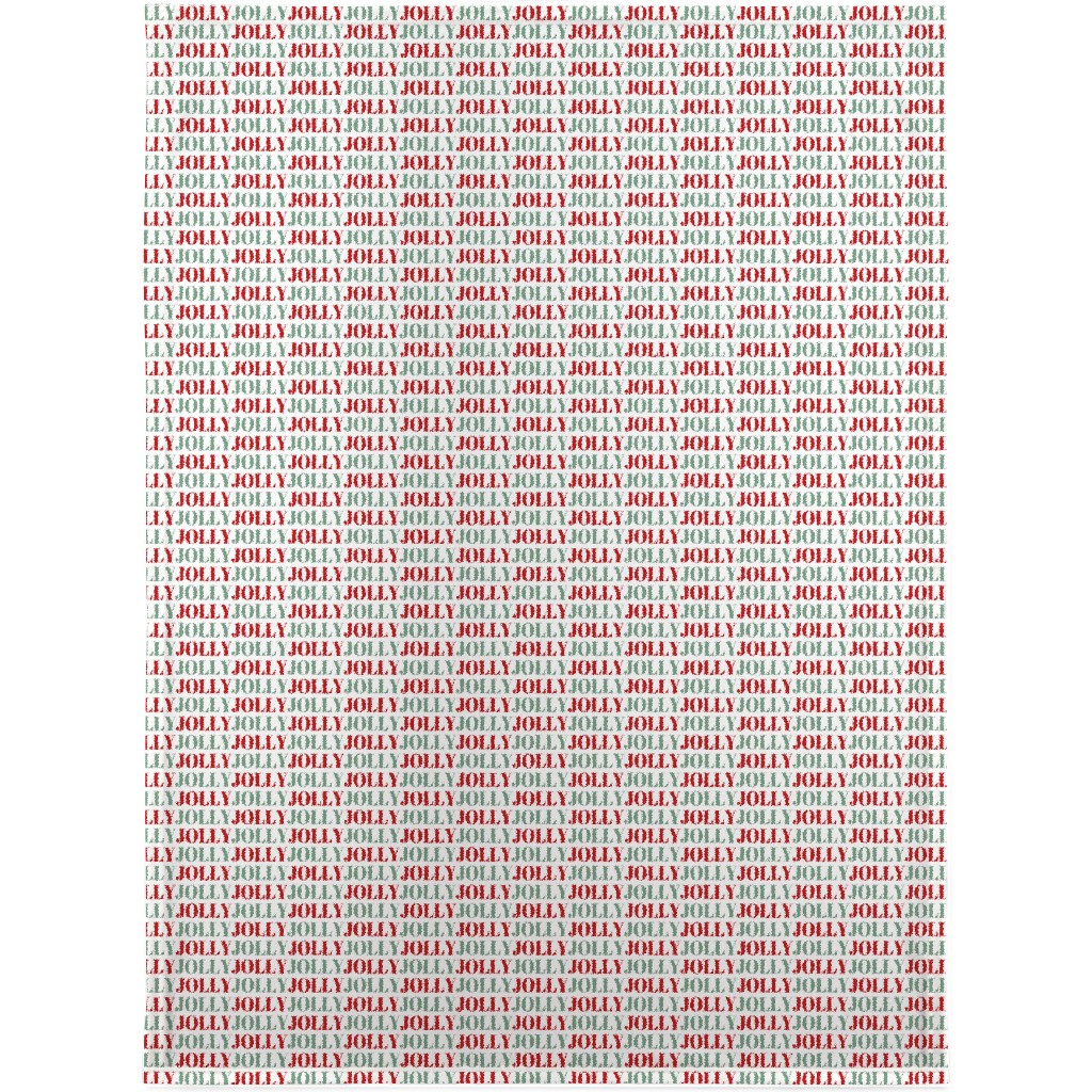 Jolly Print Repeat Blanket, Fleece, 30x40, Red, Red