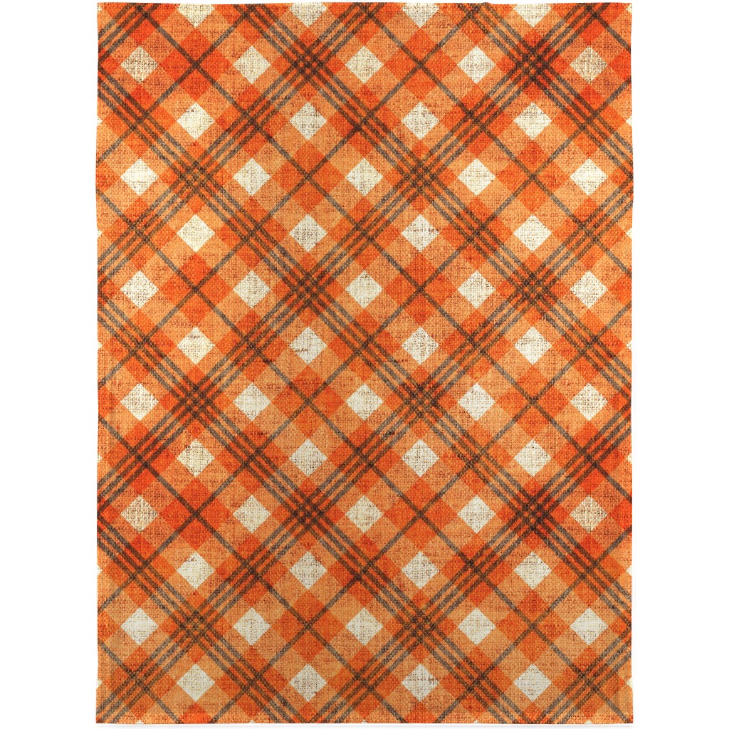 Orange And Grey Blanket