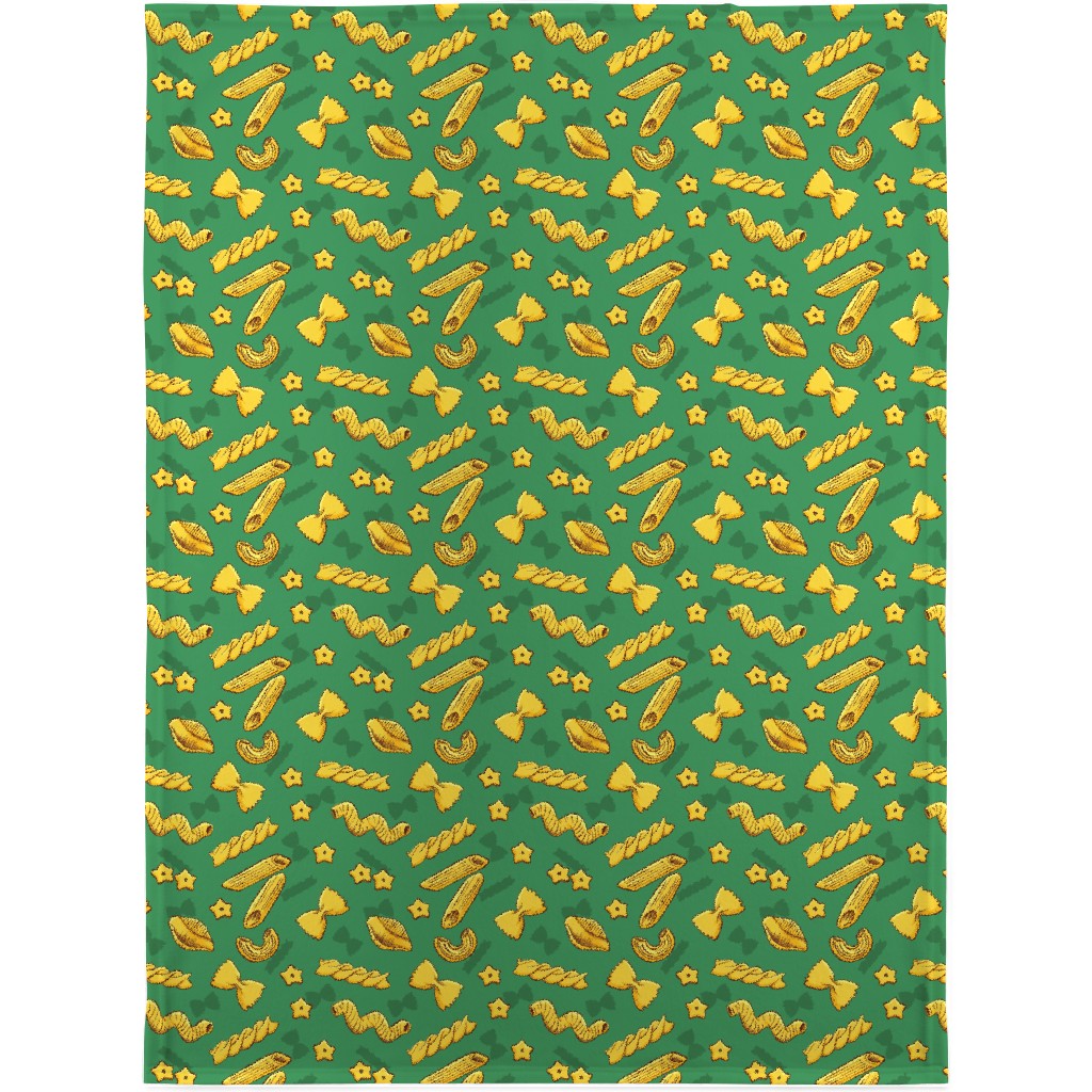 Pasta Blanket, Plush Fleece, 30x40, Green, Spearmint