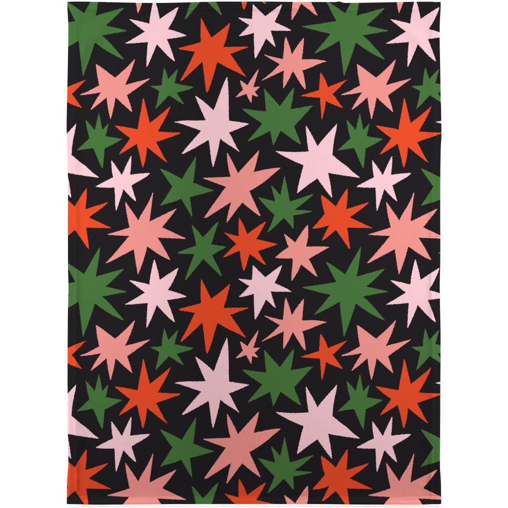 Christmas Stars - Multi Blanket, Plush Fleece, 30x40, Multicolor