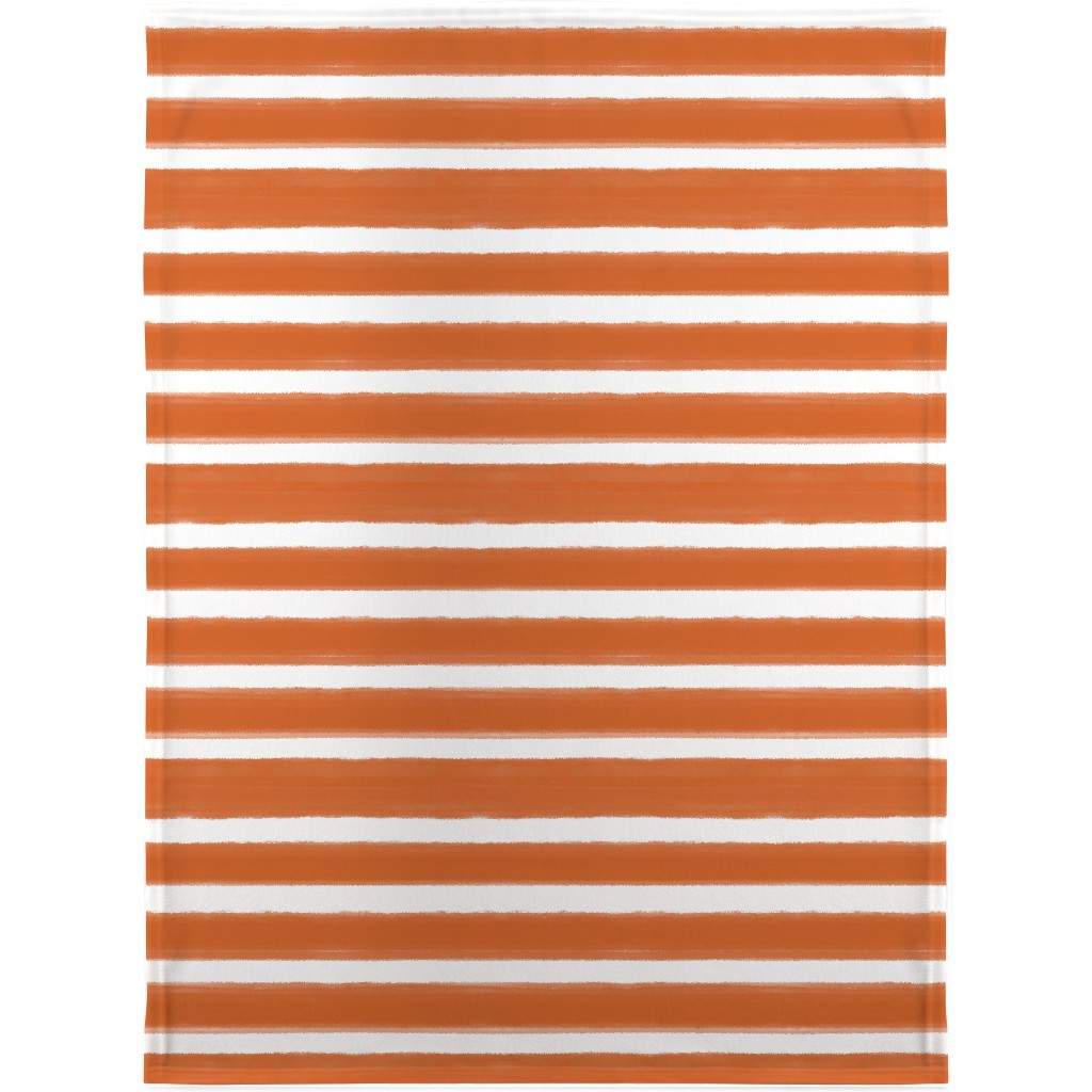 Galway - Rust Blanket, Plush Fleece, 30x40, Orange, Orange