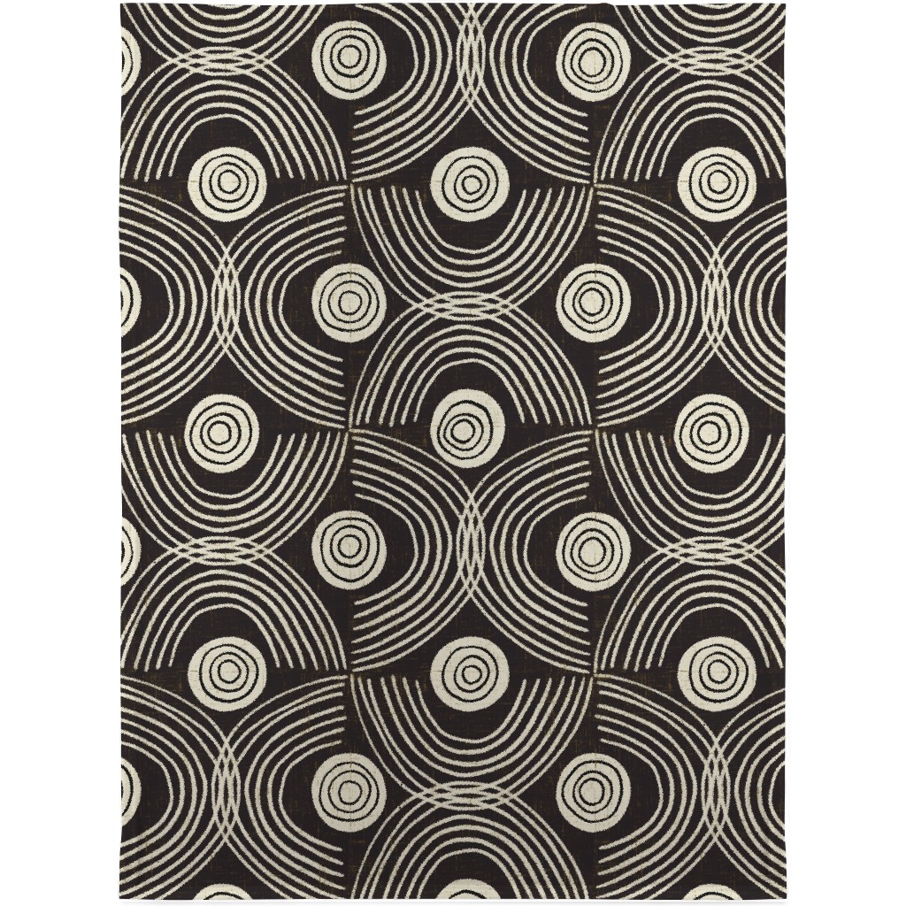 Open Ended - Black Blanket, Plush Fleece, 30x40, Black, Black