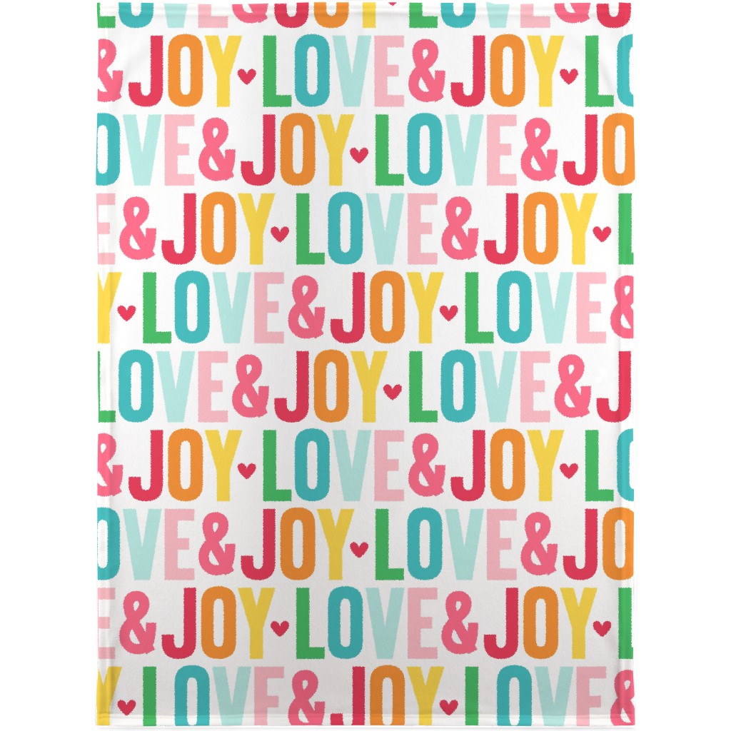 Love and Joy Christmas - Multi Blanket, Plush Fleece, 30x40, Multicolor