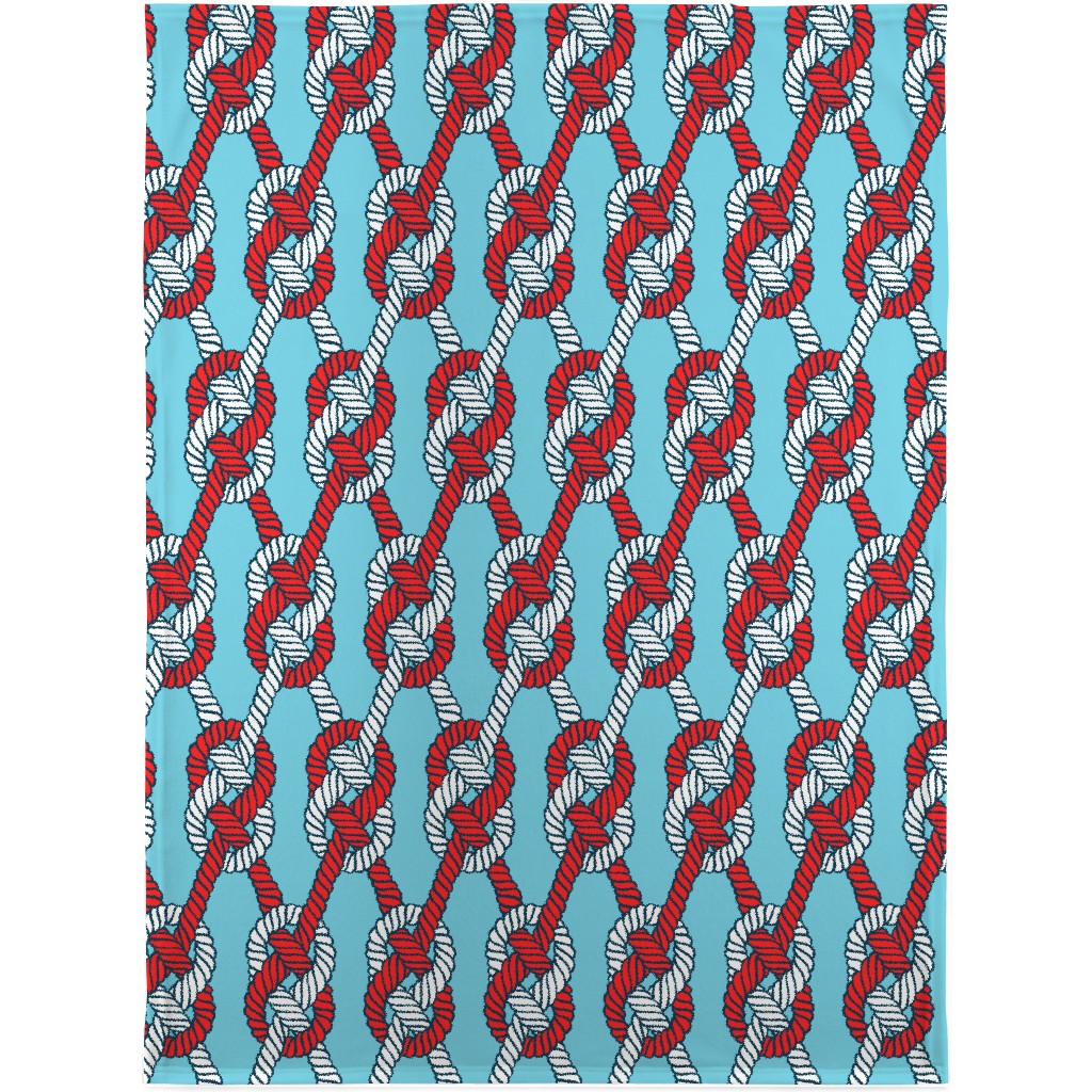 Sailor's Knots Blanket, Plush Fleece, 30x40, Multicolor