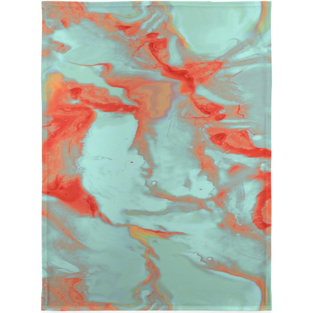 Abstract Watercolor - Multi Blanket, Plush Fleece, 30x40, Blue, True Blue