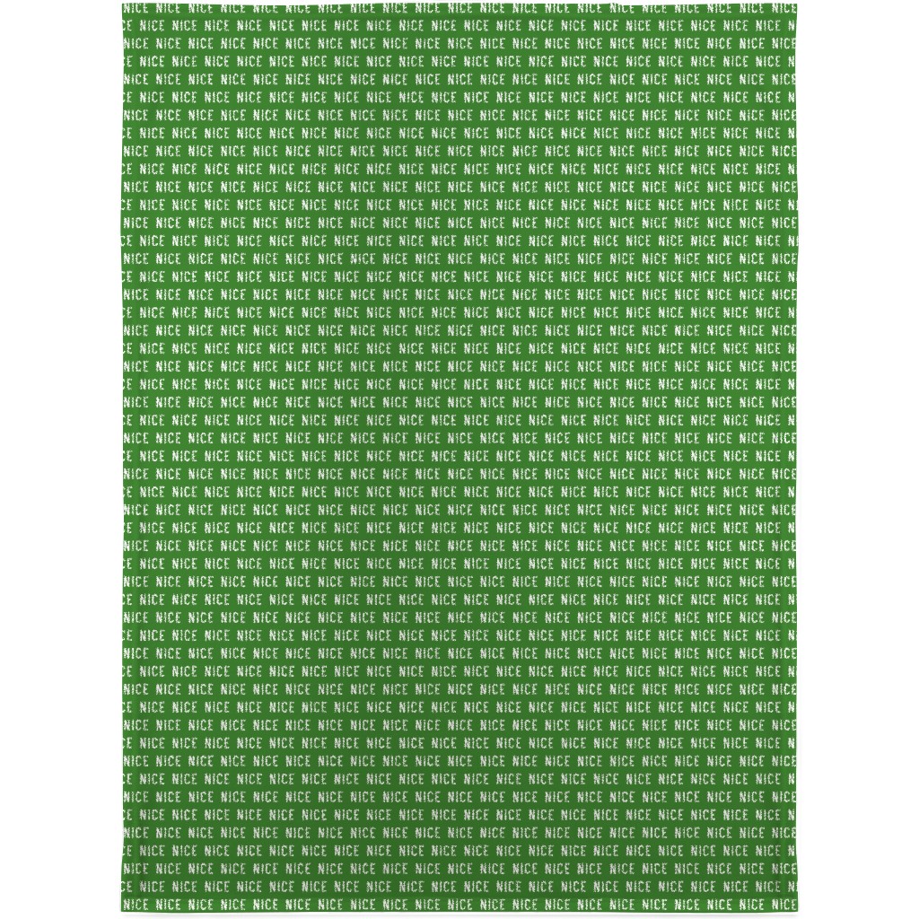 Nice - Green Blanket, Plush Fleece, 30x40, Green