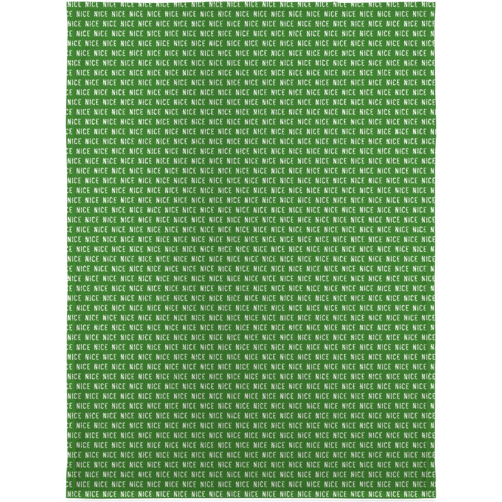 Nice - Green Blanket, Plush Fleece, 30x40, Green, Classic Green