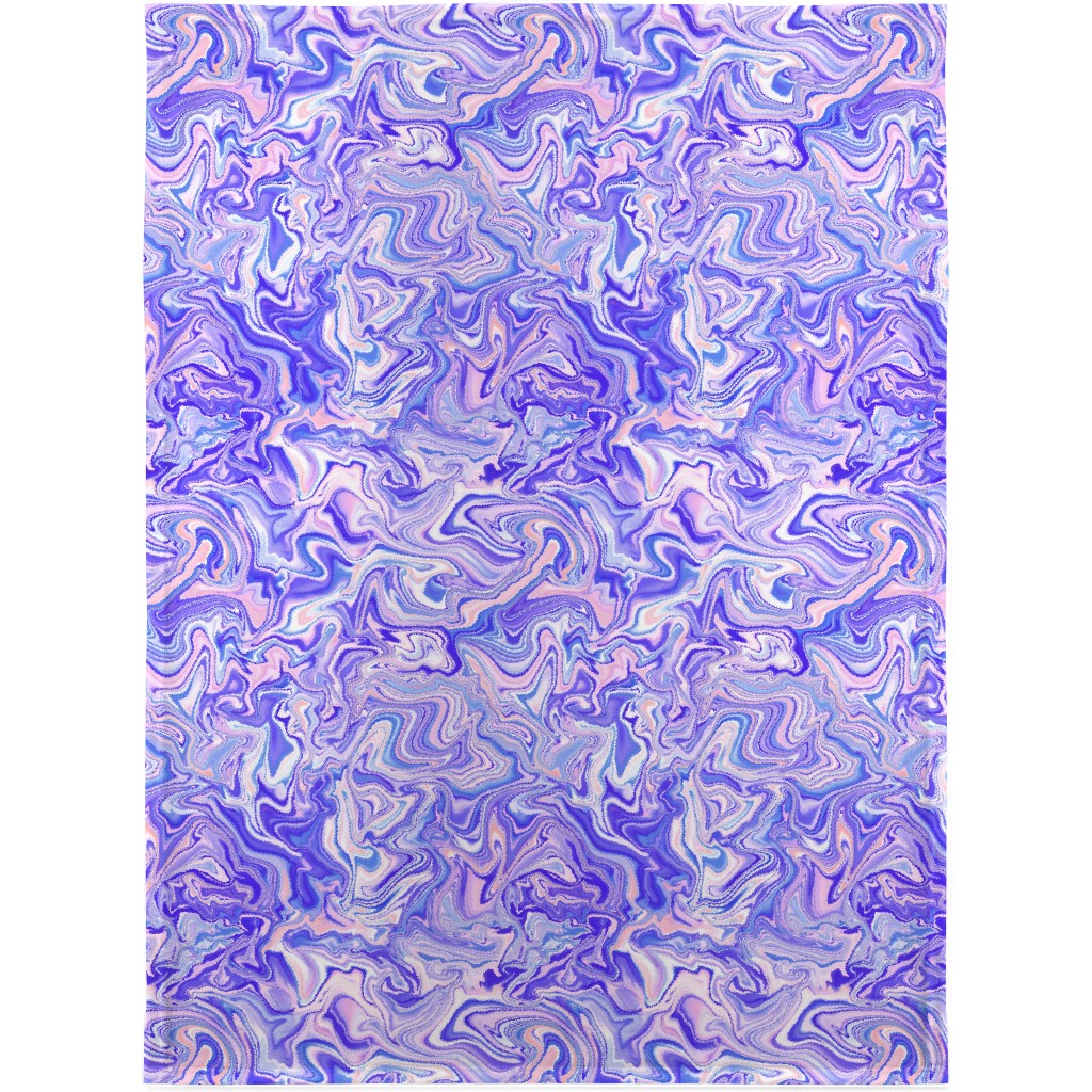 Love Spell Marble - Purple Coral Pink Blanket, Sherpa, 30x40, Purple, Purple
