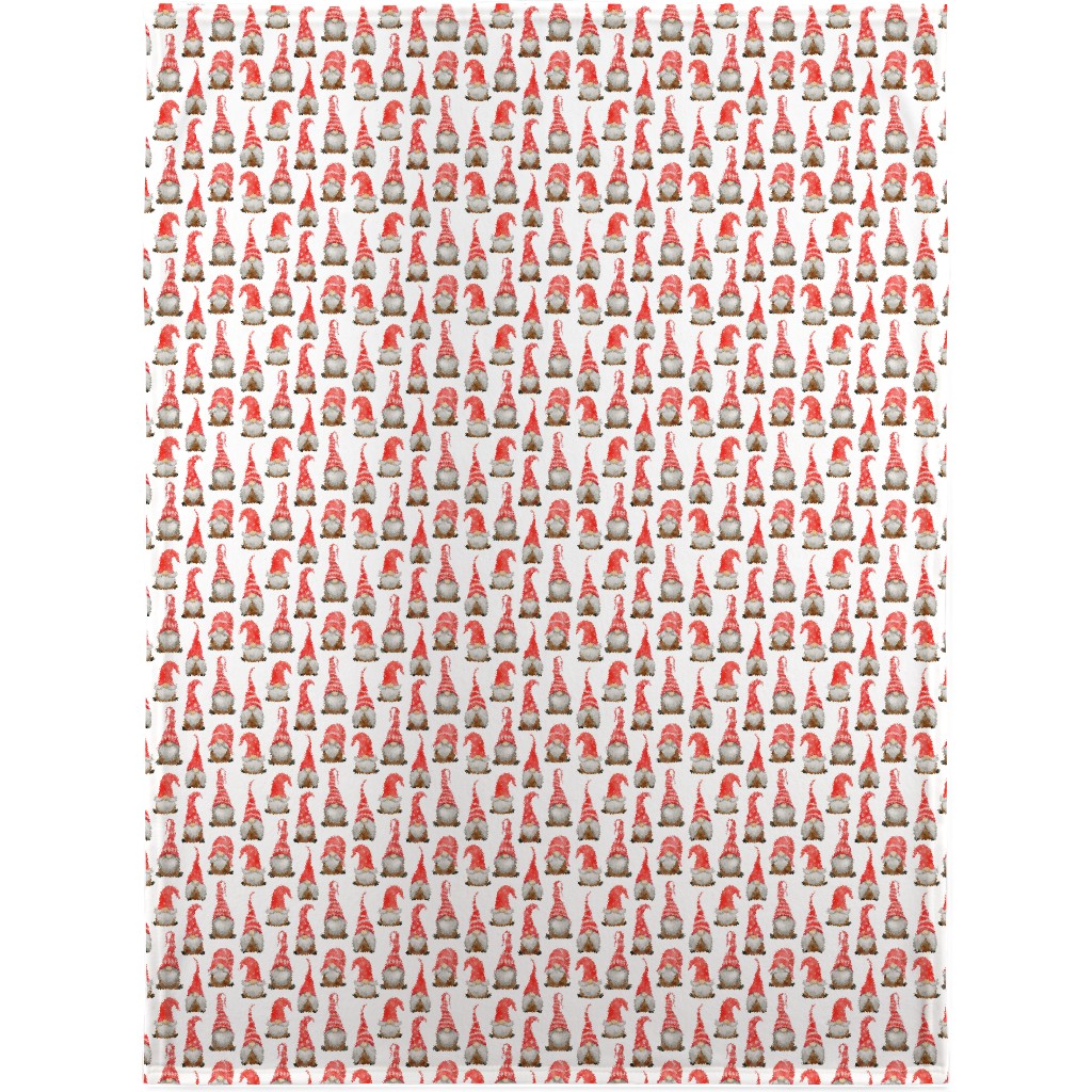 My Gnomes Blanket, Sherpa, 30x40, Red, Pearl