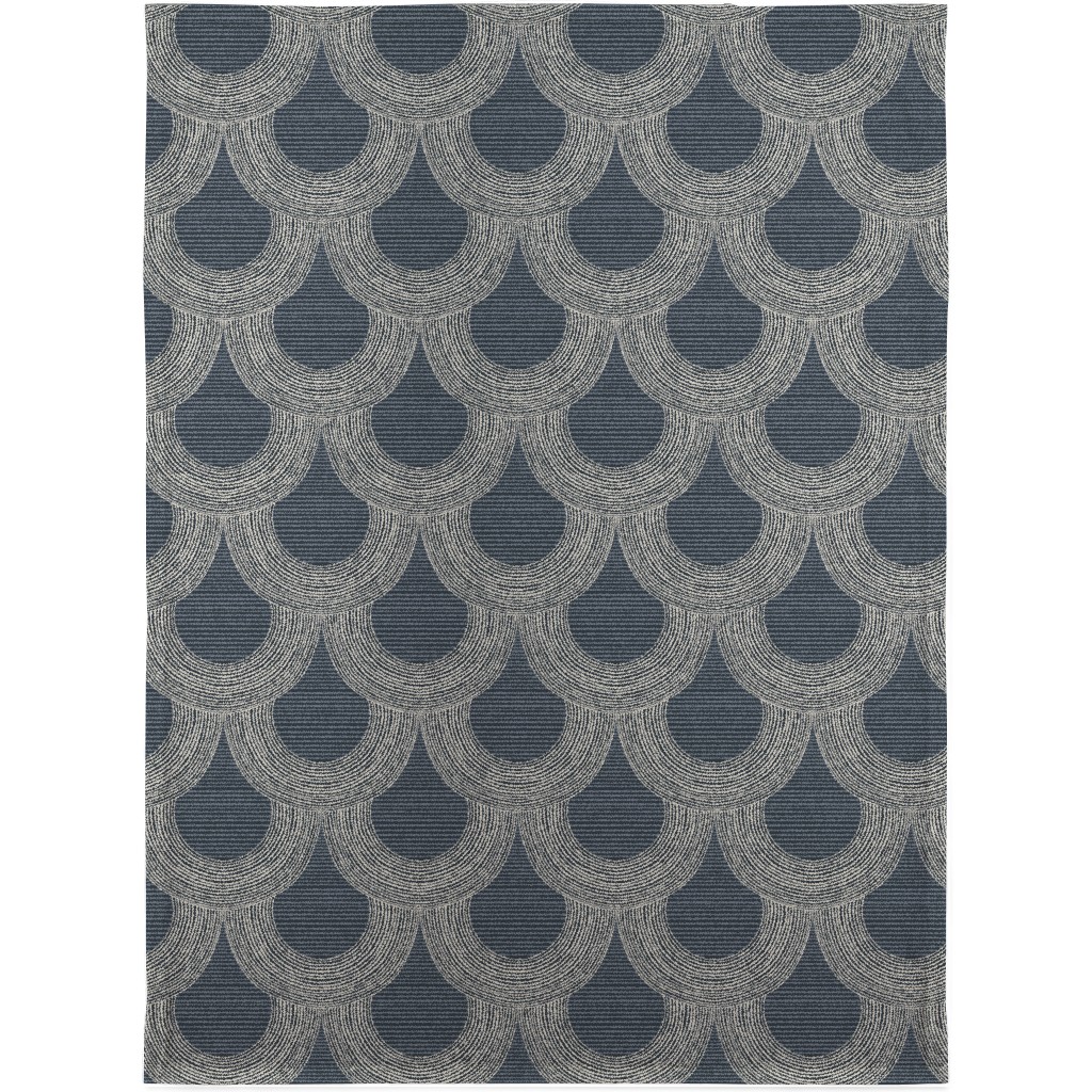 Portland - Blue Blanket, Sherpa, 30x40, Blue, True Blue