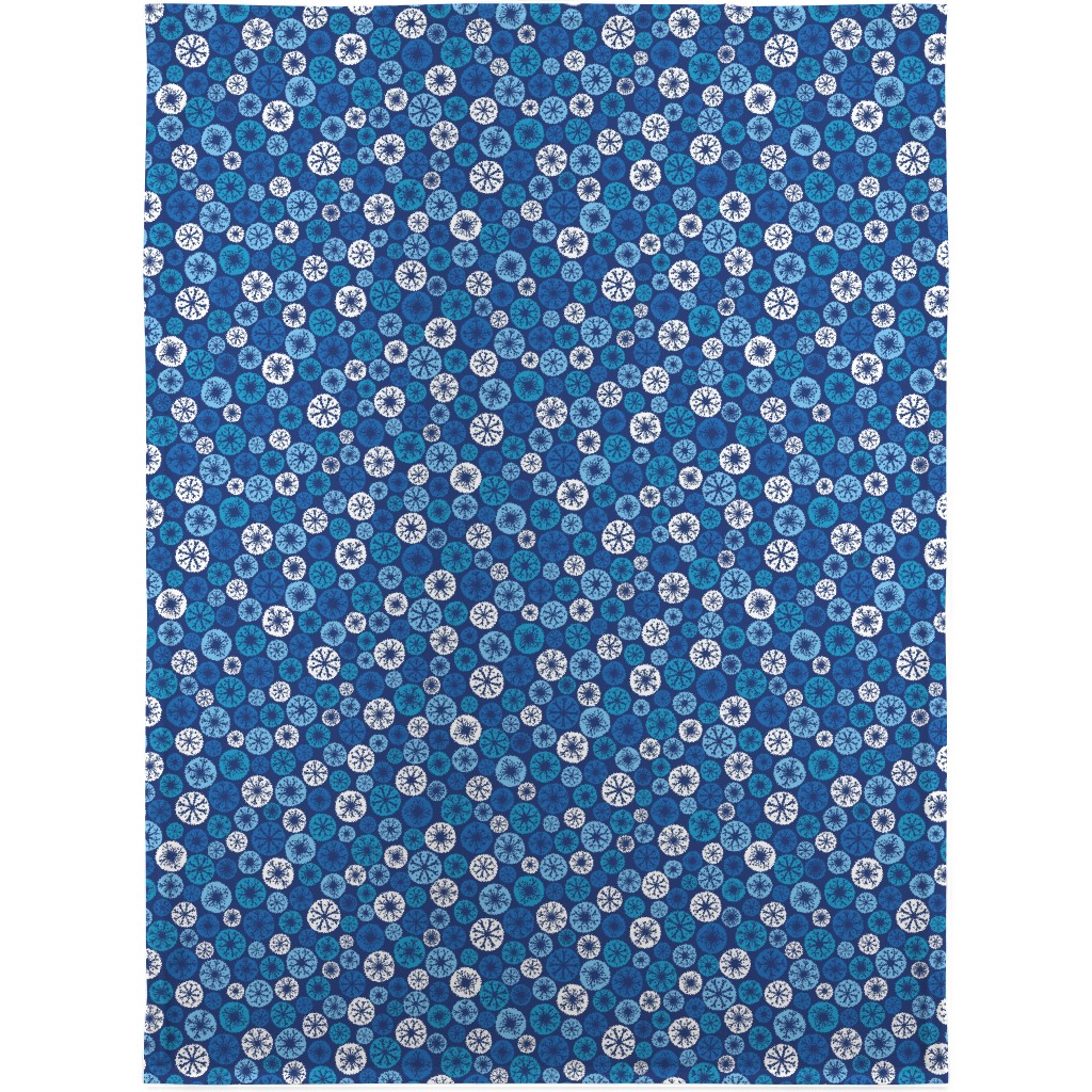 Snow Daze Blanket, Sherpa, 30x40, Blue, Blue Yonder