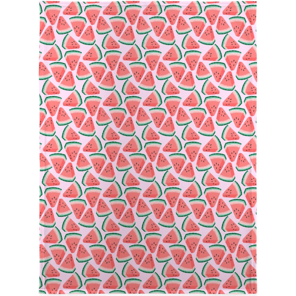 Watercolor - Pink Blanket, Sherpa, 30x40, Pink, Bright Pink