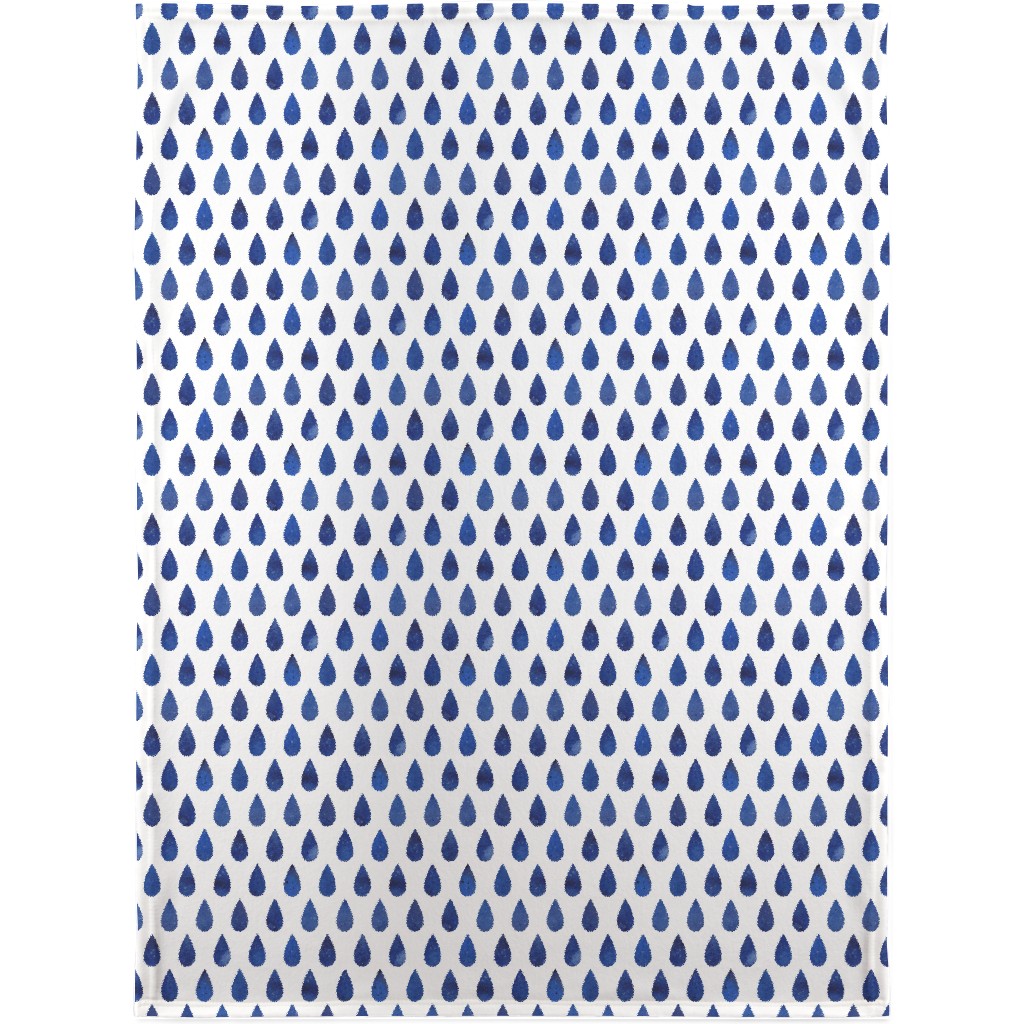 Drops Blanket, Sherpa, 30x40, Blue, Nautical