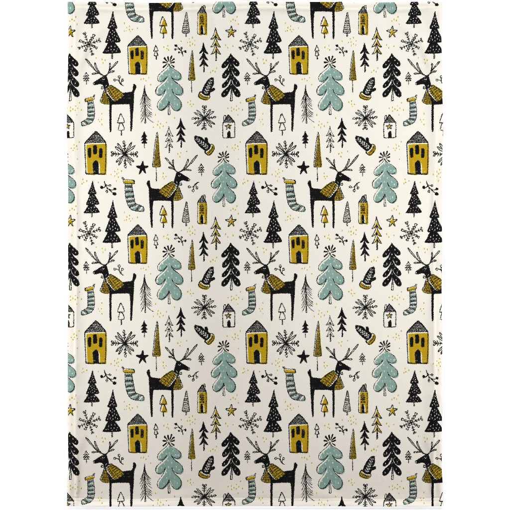 Christmas Wonderland - Light Blanket, Sherpa, 30x40, Multicolor