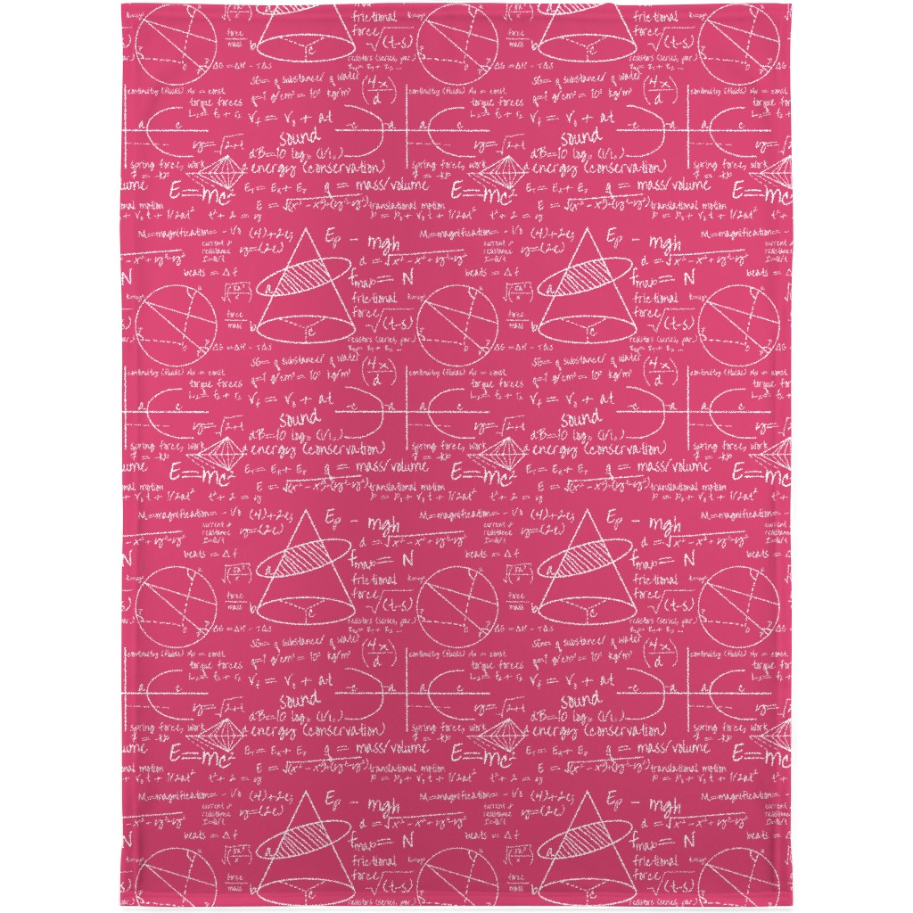 Common Equations Blanket, Sherpa, 30x40, Pink