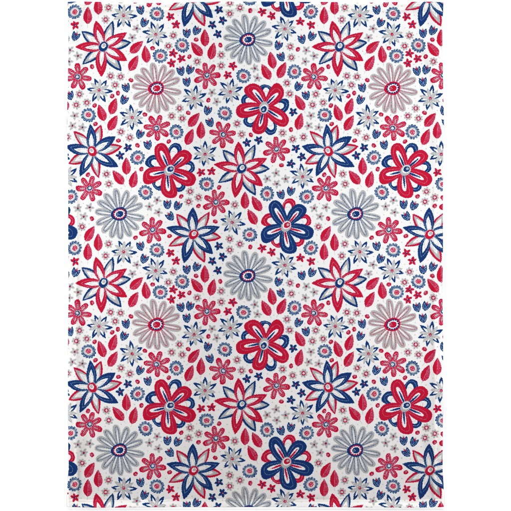 Red White And Blue Blanket