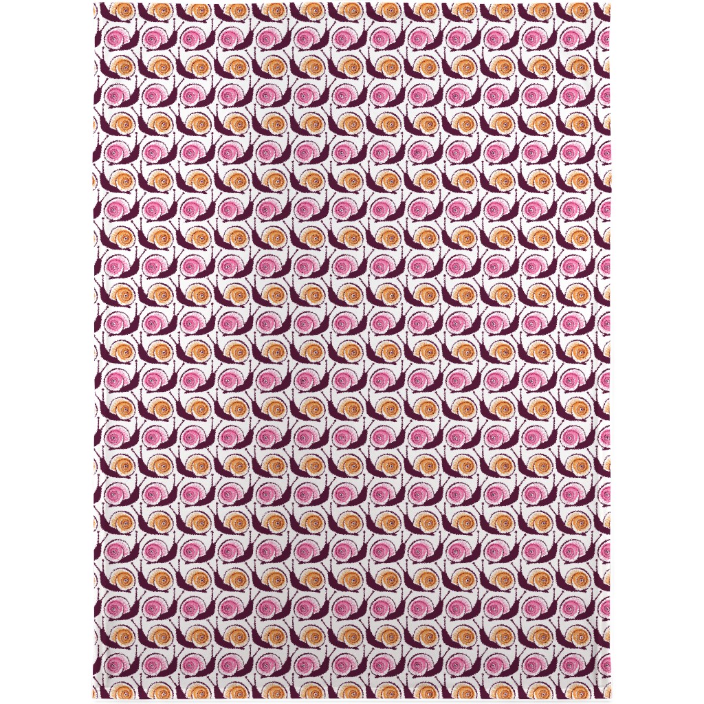 Snails Blanket, Sherpa, 30x40, Pink