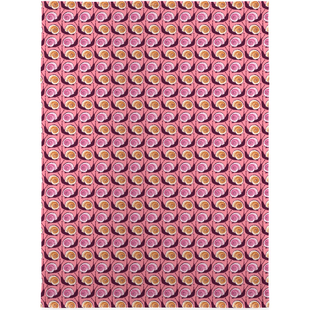 Snails Blanket, Sherpa, 30x40, Pink