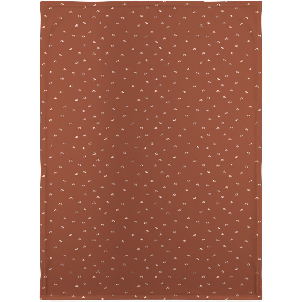 Freehand Rainbows Blanket, Sherpa, 30x40, Brown, Toast